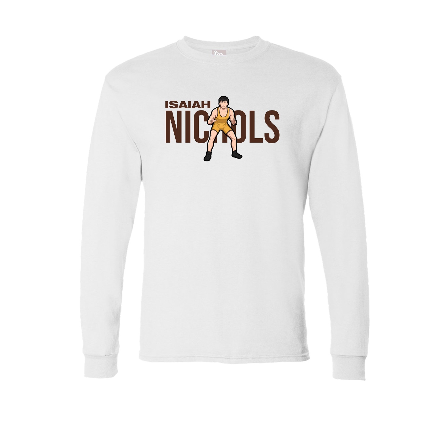 Long Sleeve Tee — Player Name in White