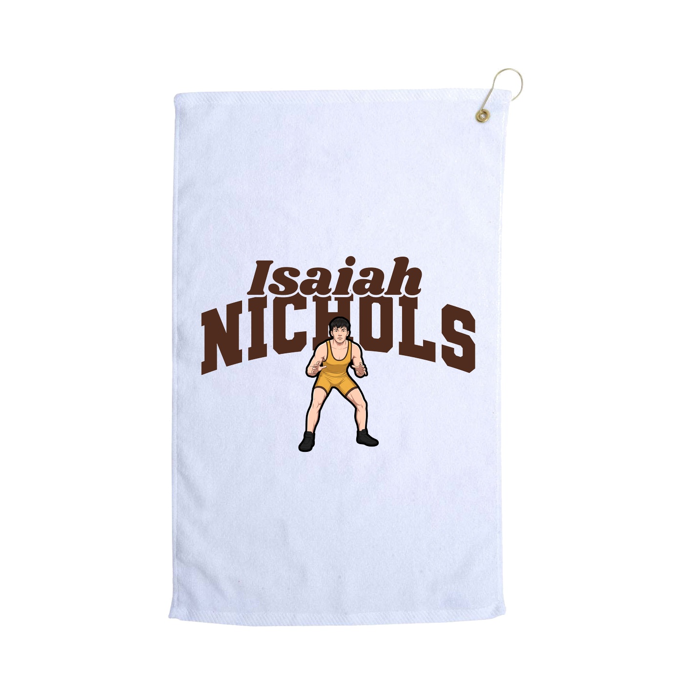 Golf Towel — Signature Arch in White