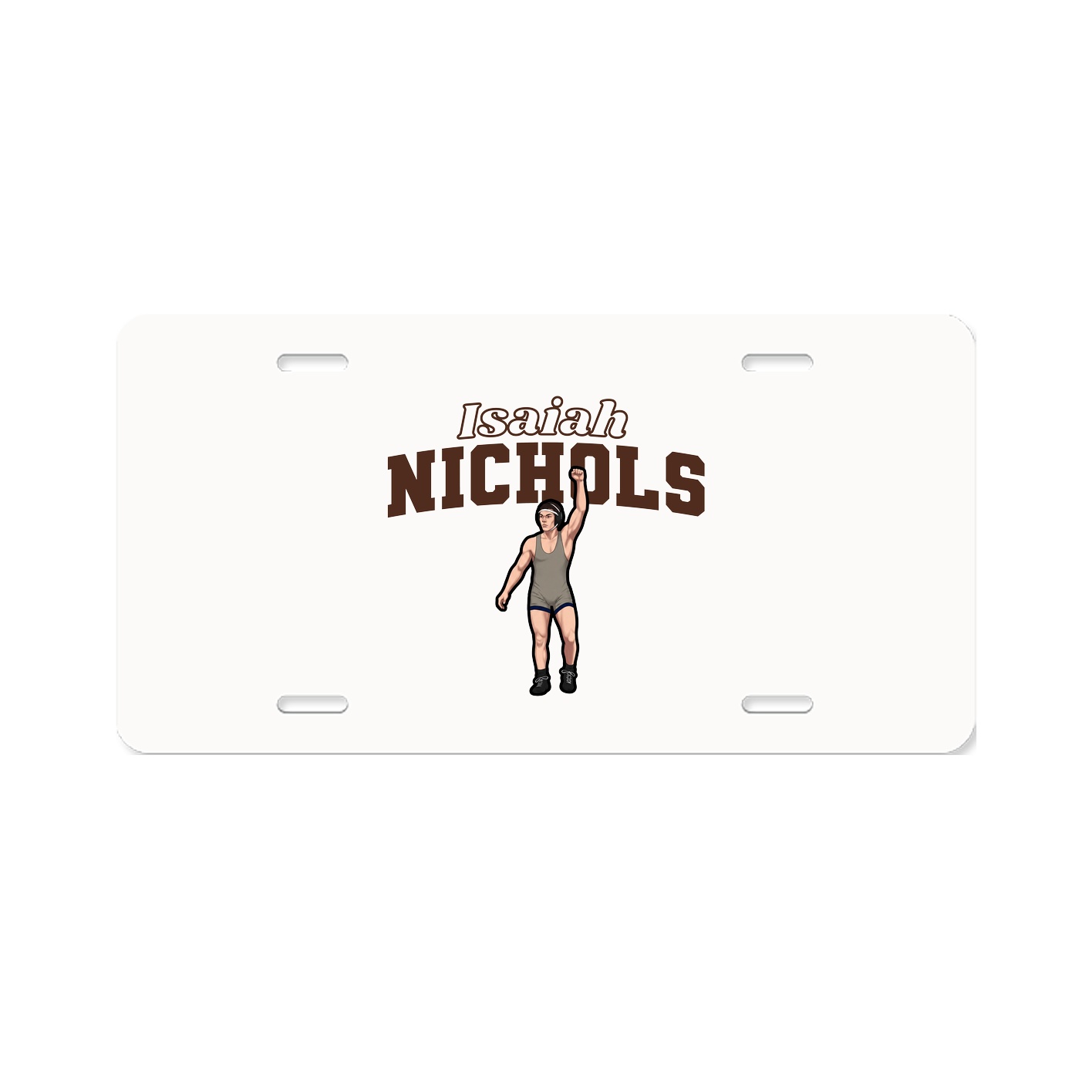 License Plate — Name Arch in Classic