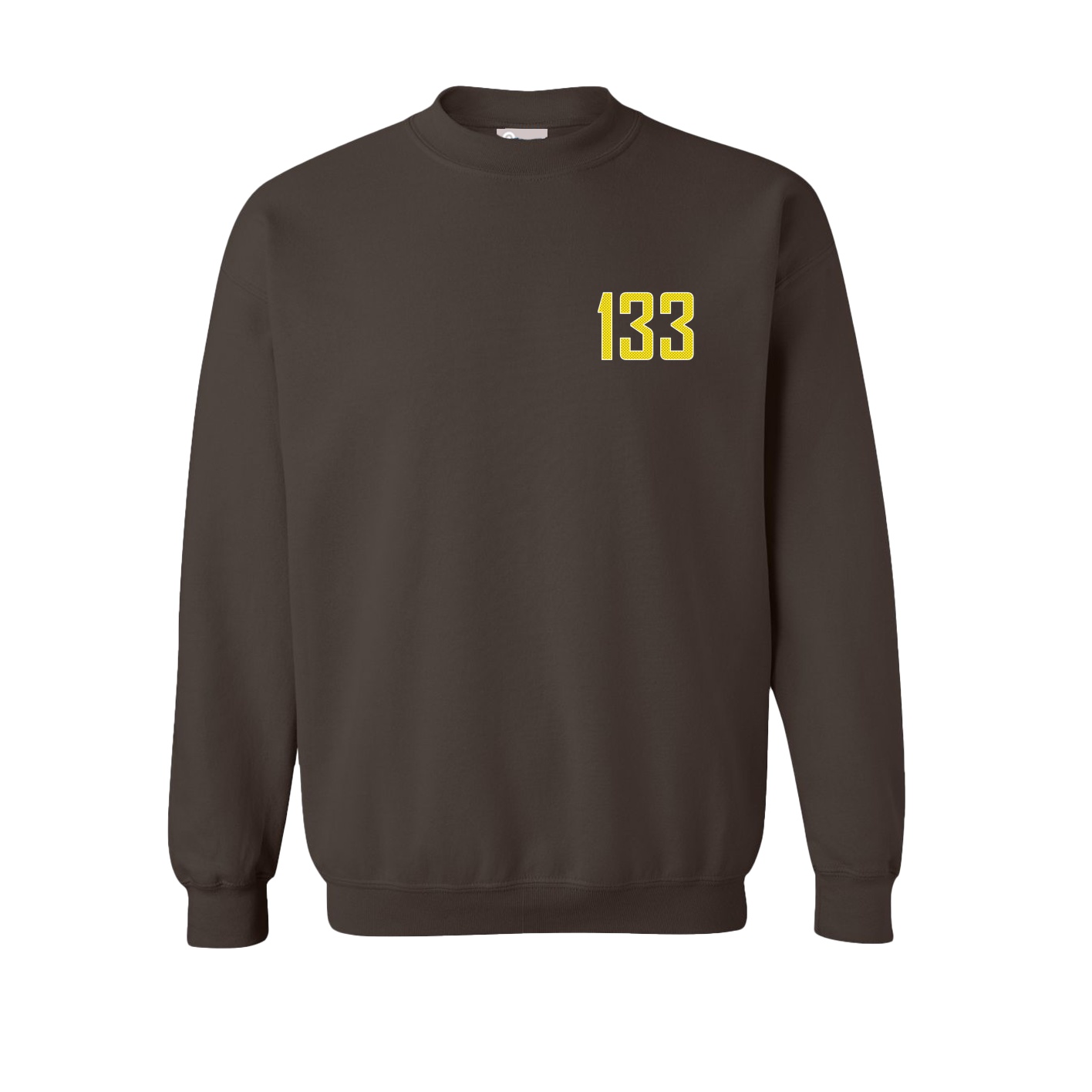 Fleece Crew — Front Shirsy in Brown