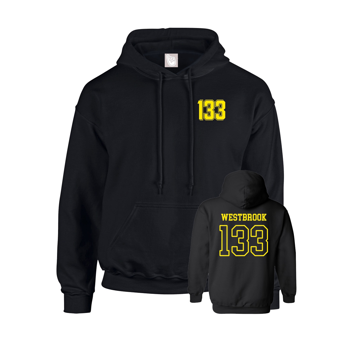 Hoodie — Chest Back in Black