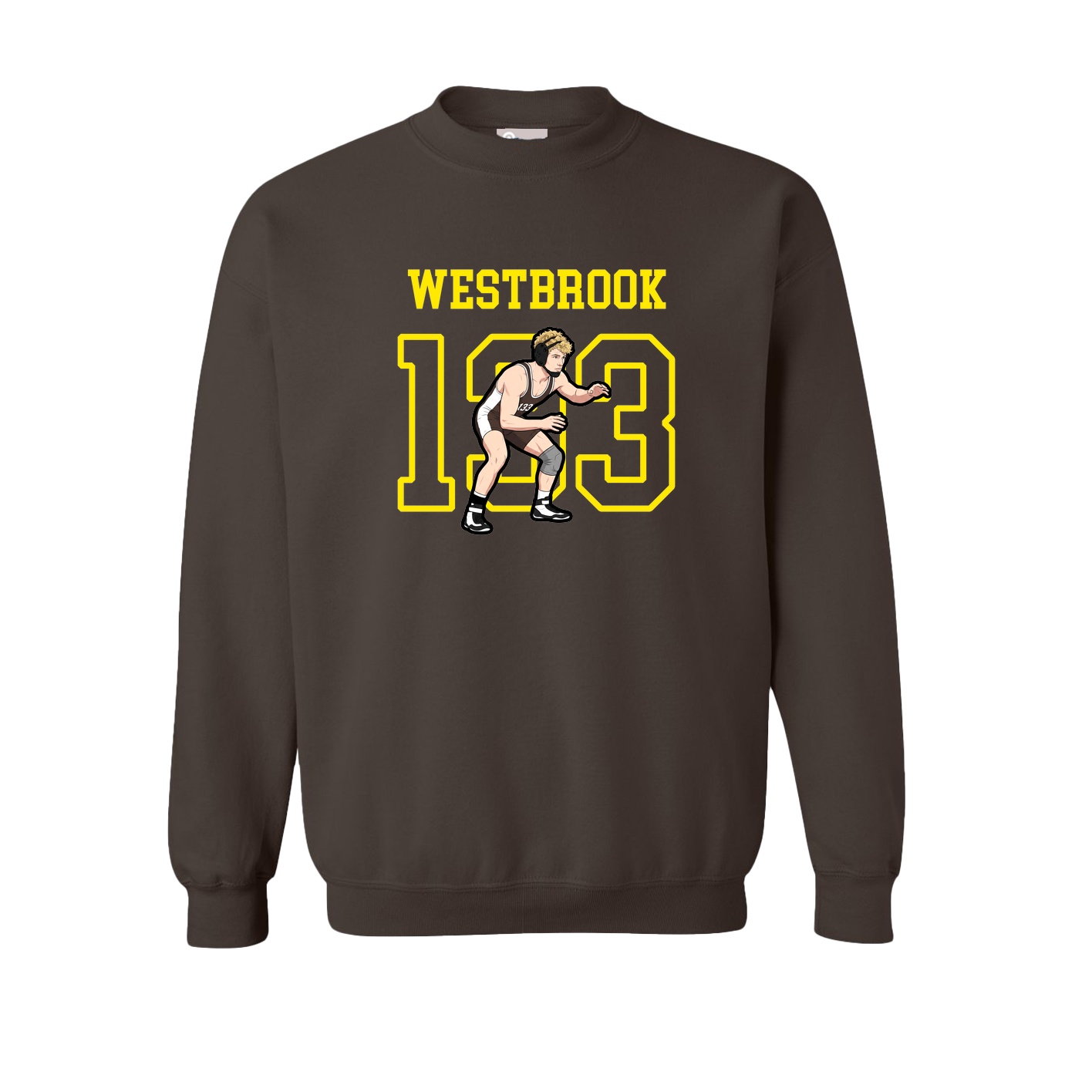 Fleece Crew — Shirsey in Brown