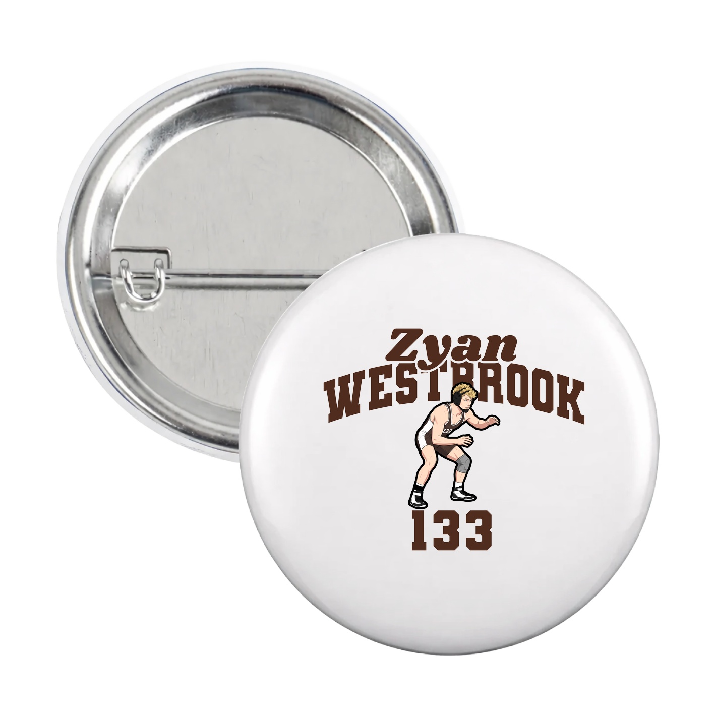 Game Day Button — Signature Arch in White