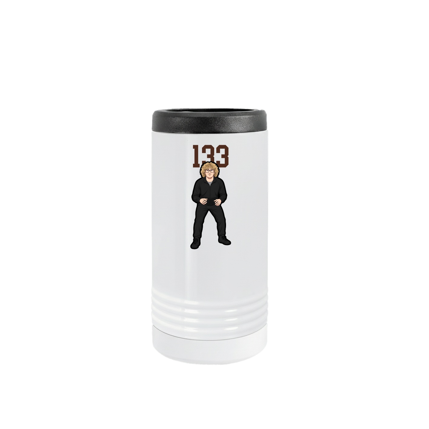 Slim Beverage Holder — Number Top in White