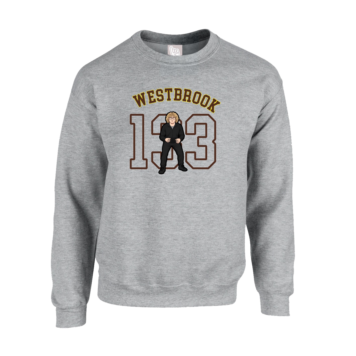 Fleece Crew — Shirsey Arch in Grey