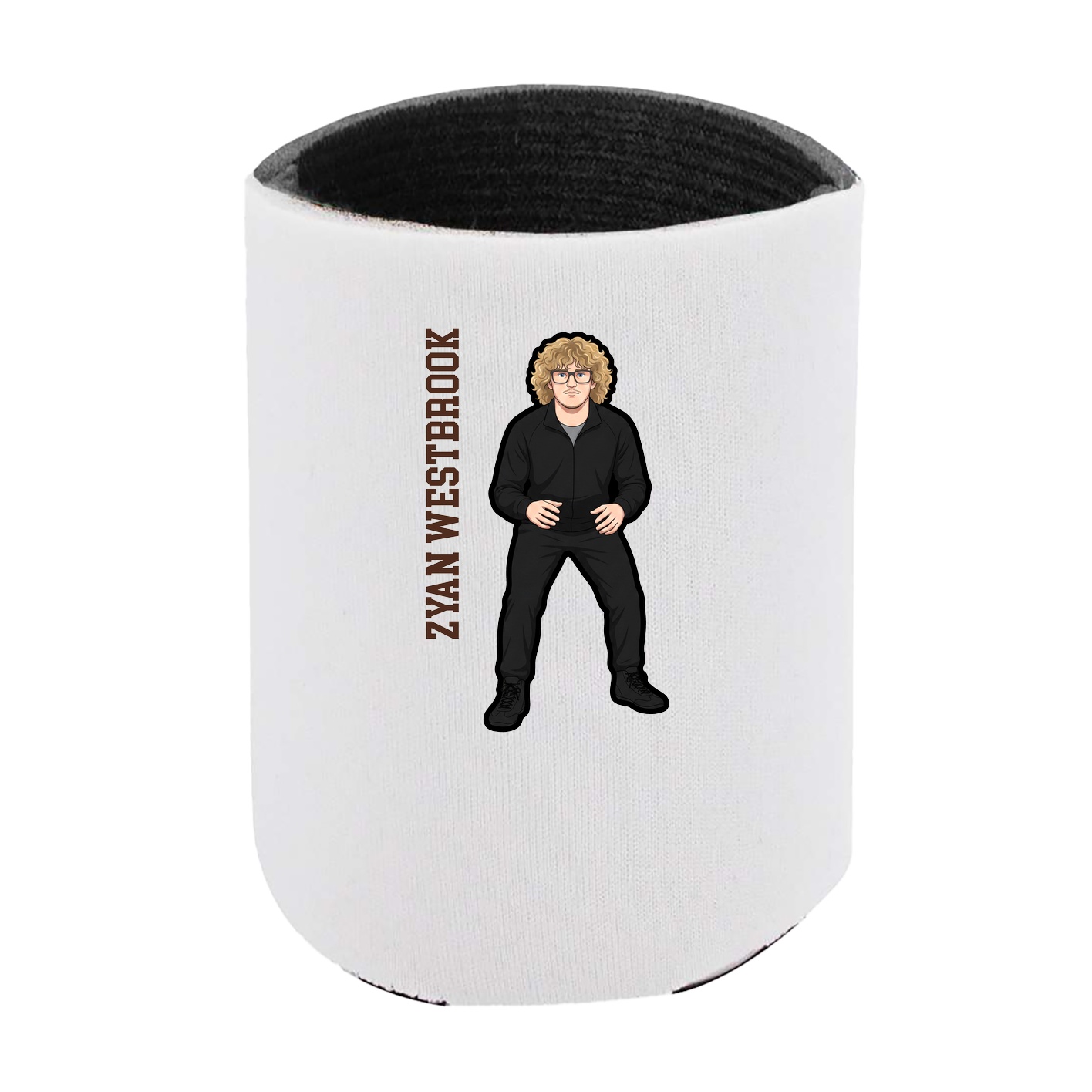 Can Holder — Name Vertical in White