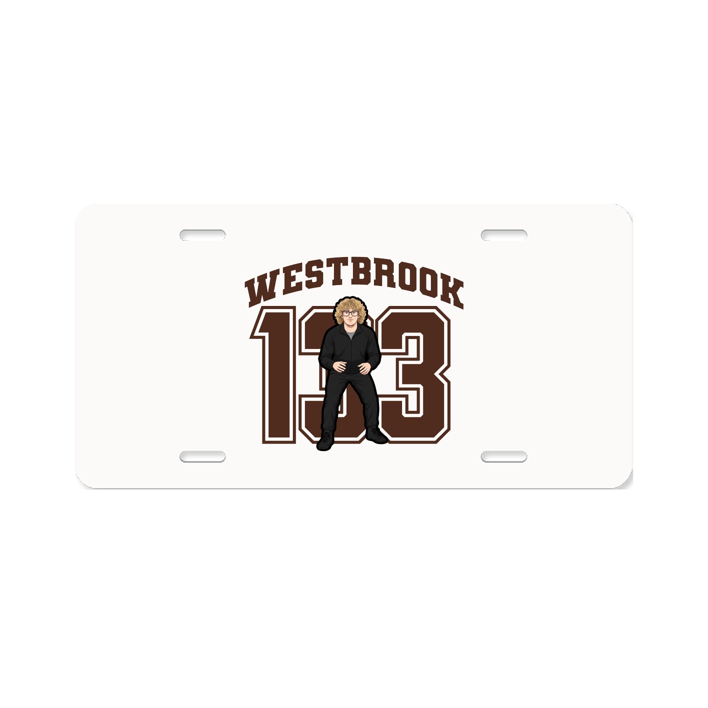 License Plate — Number in Classic