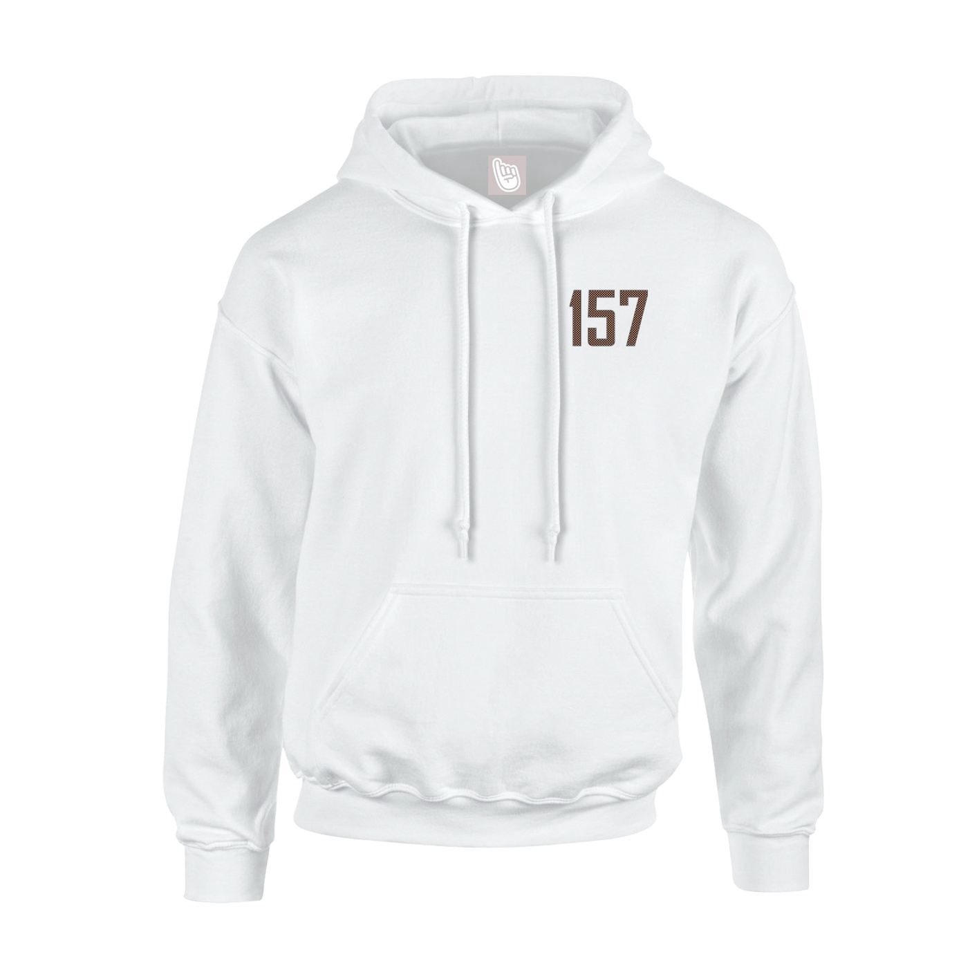 Youth Hoodie — Front Shirsy in White