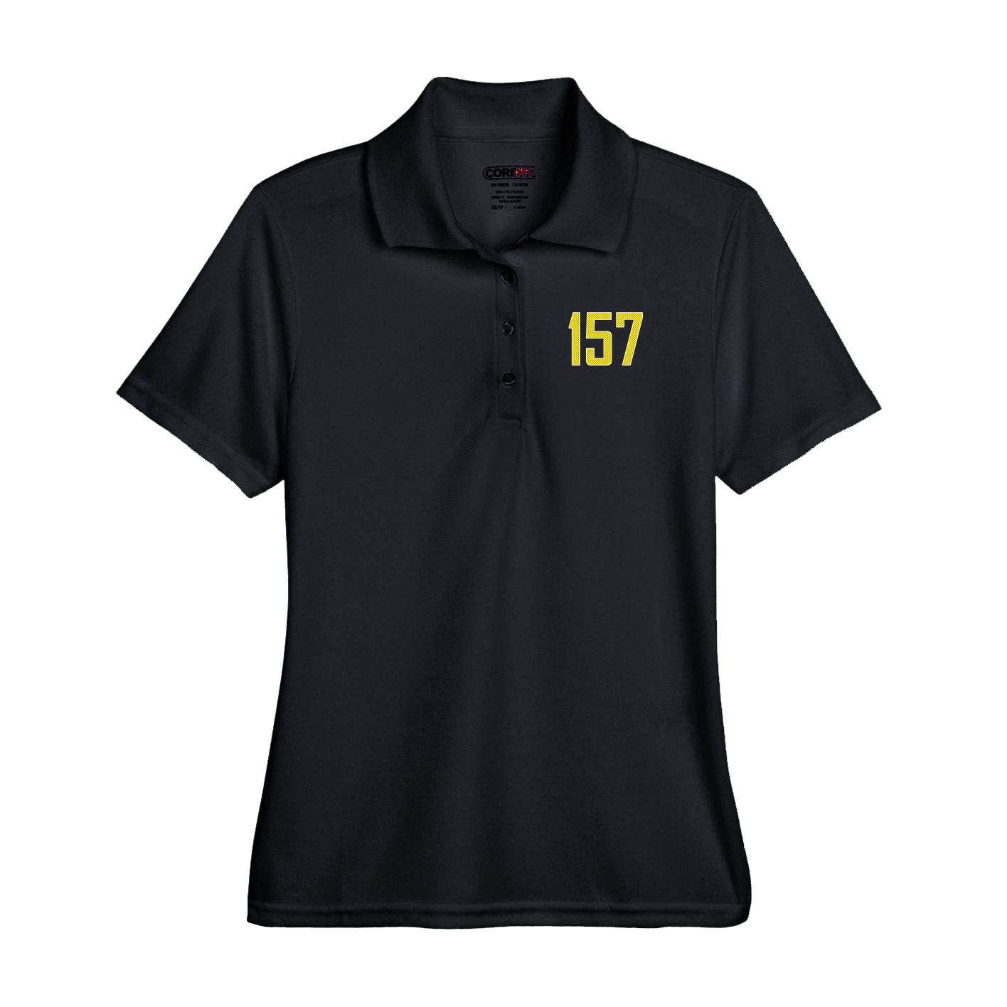 Performance Polo — Front Shirsy in Black