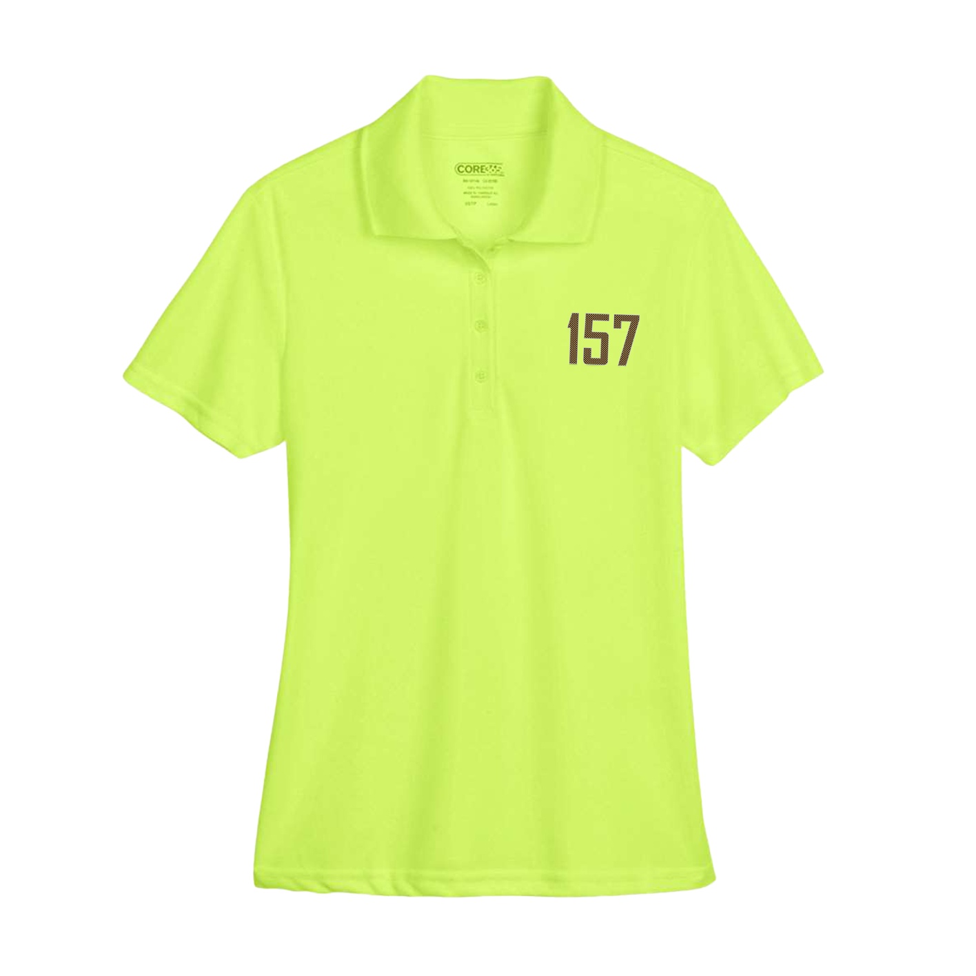 Womens Performance Polo — Front Shirsy in Yellow