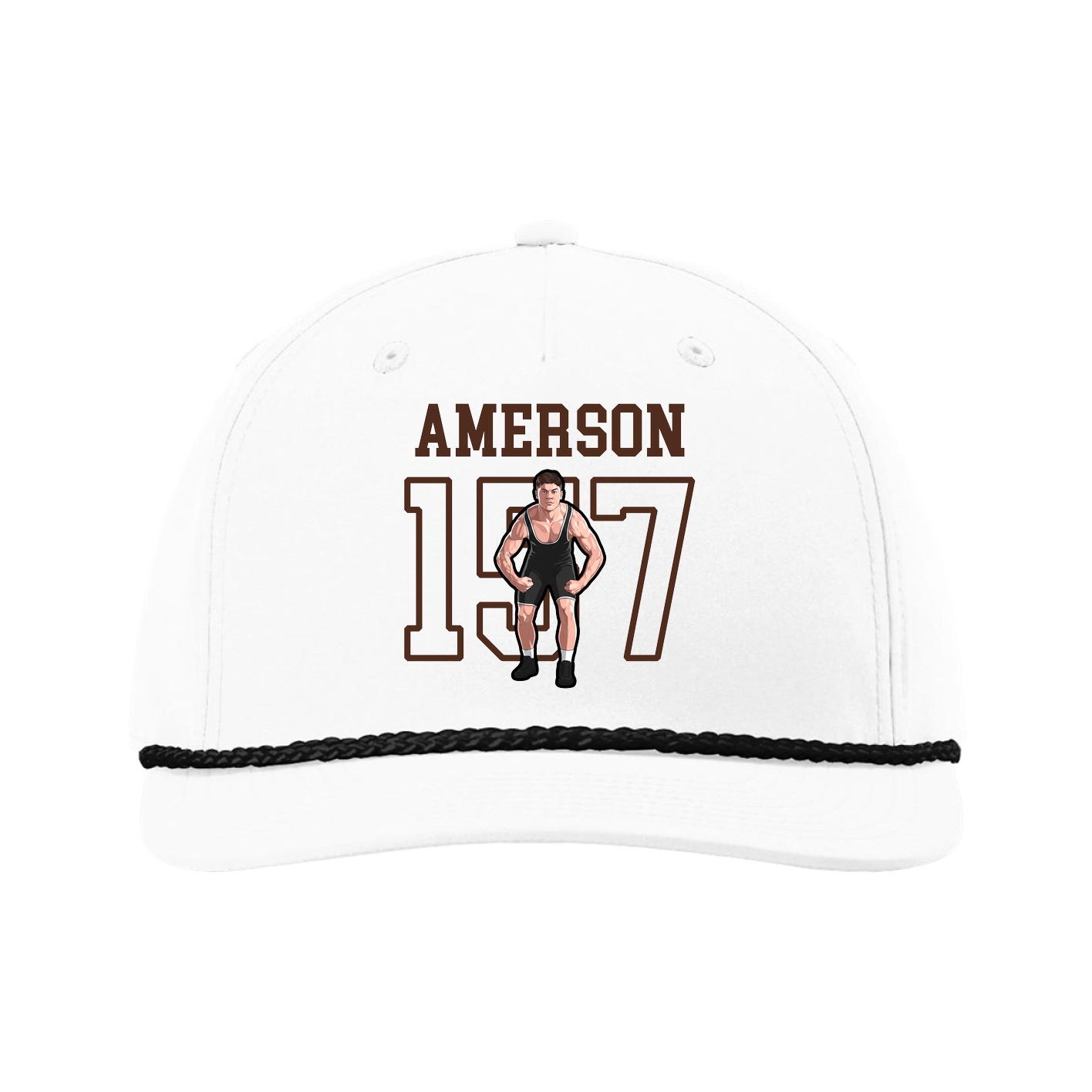Five-Panel Classic Rope Cap — Shirsey in White