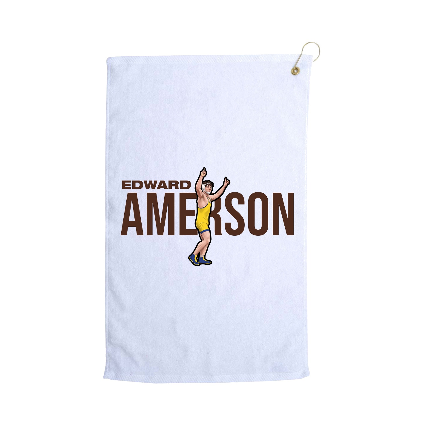 Golf Towel — Player Name in White