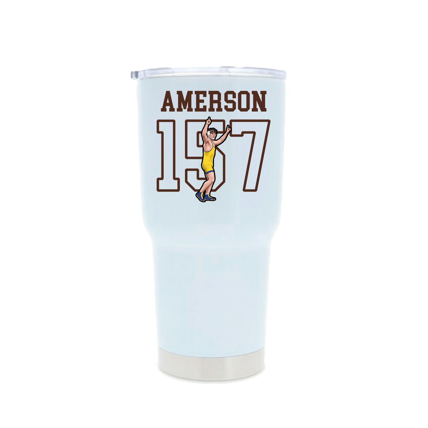 30oz Stainless Steel Tumbler — Shirsey in White