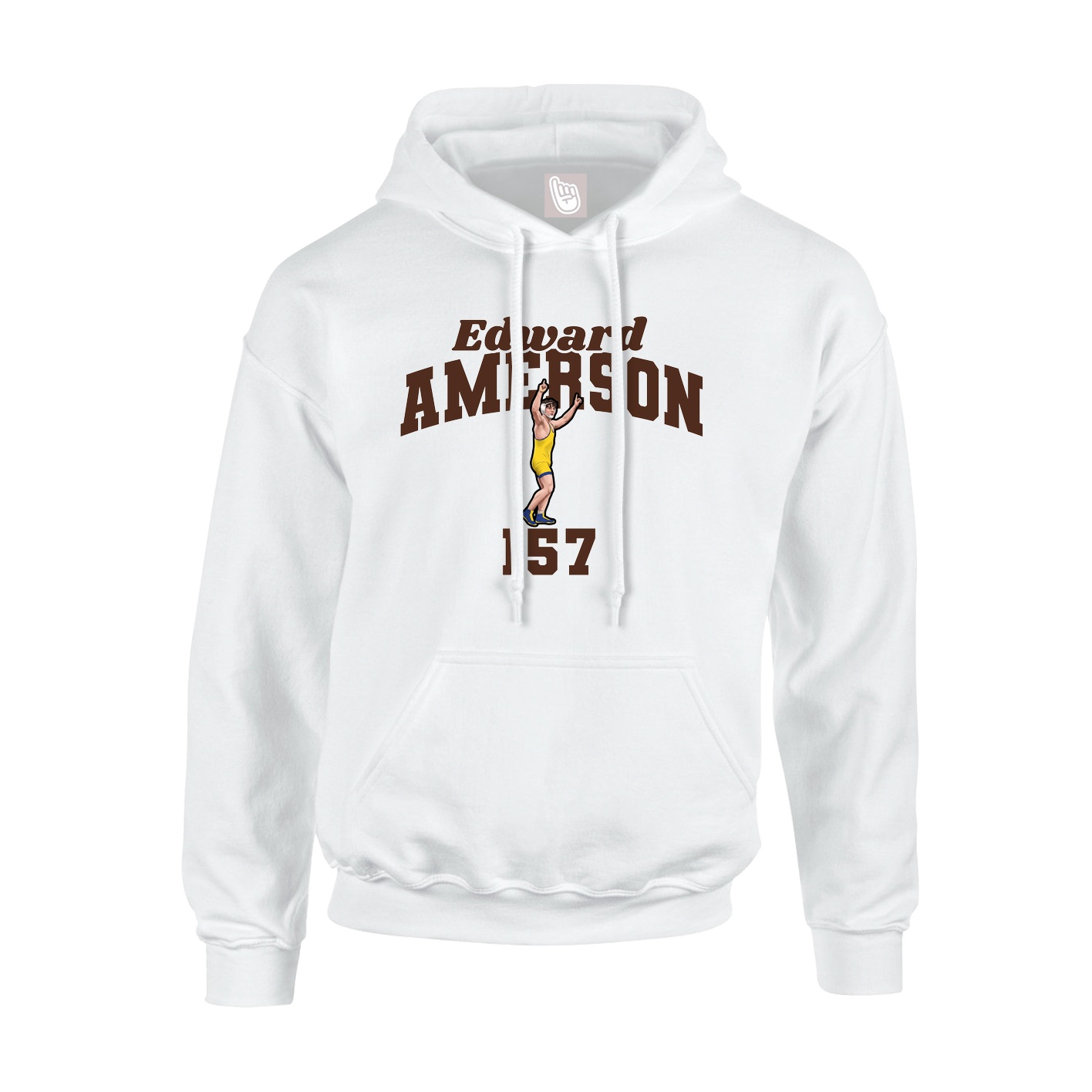 Hoodie — Signature Arch in White