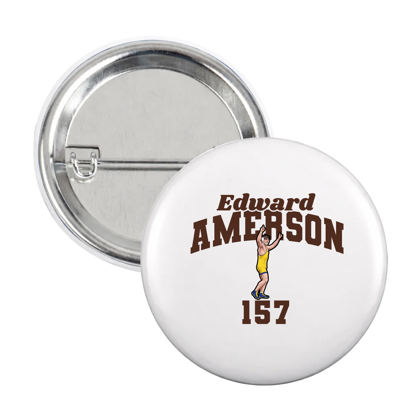 Game Day Button — Signature Arch in White
