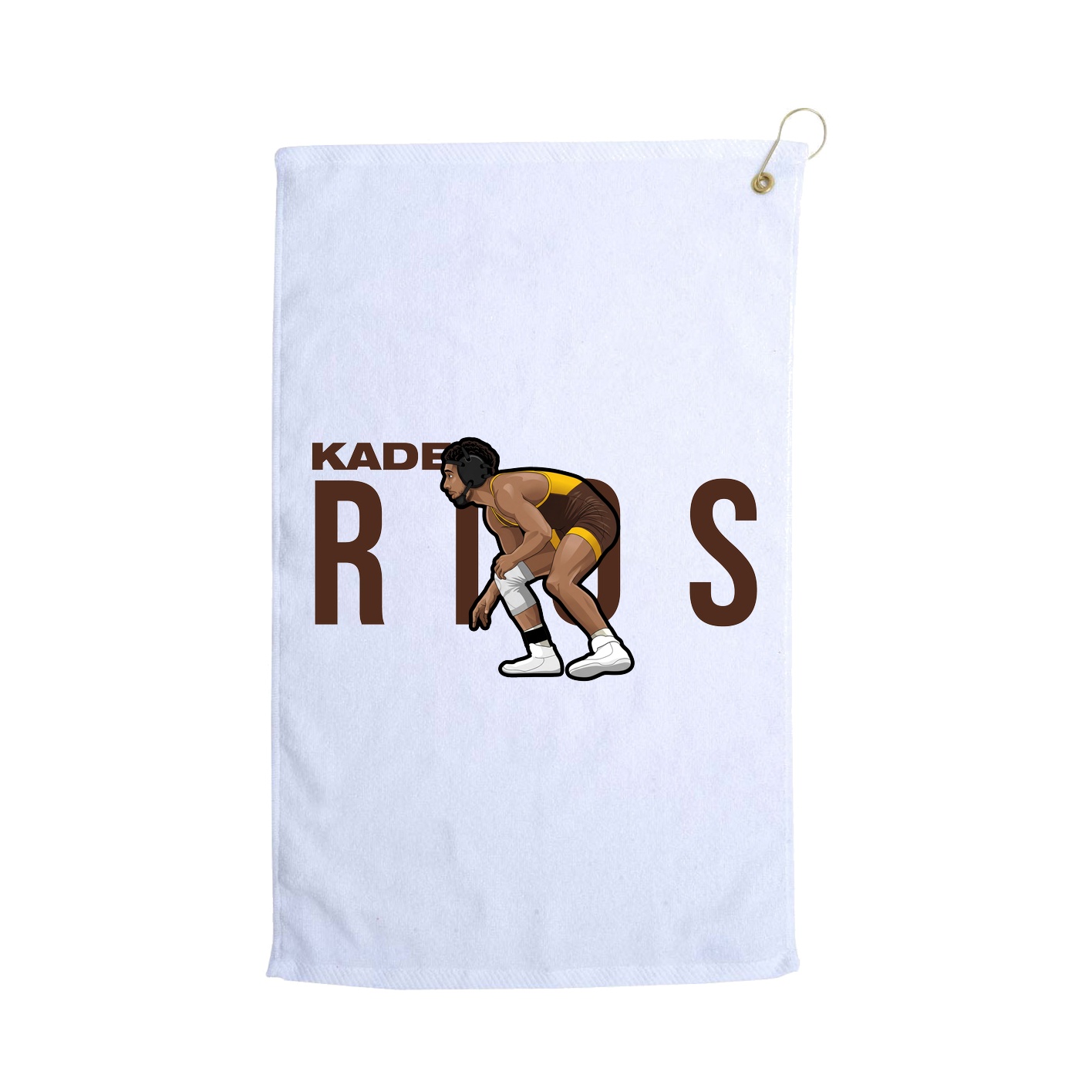 Golf Towel — Player Name in White