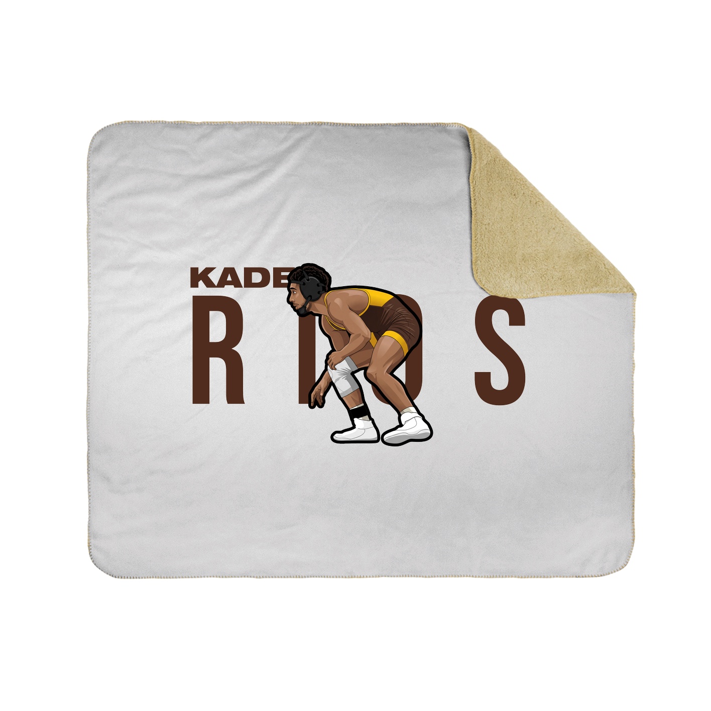 Throw Blanket — Player Name in White