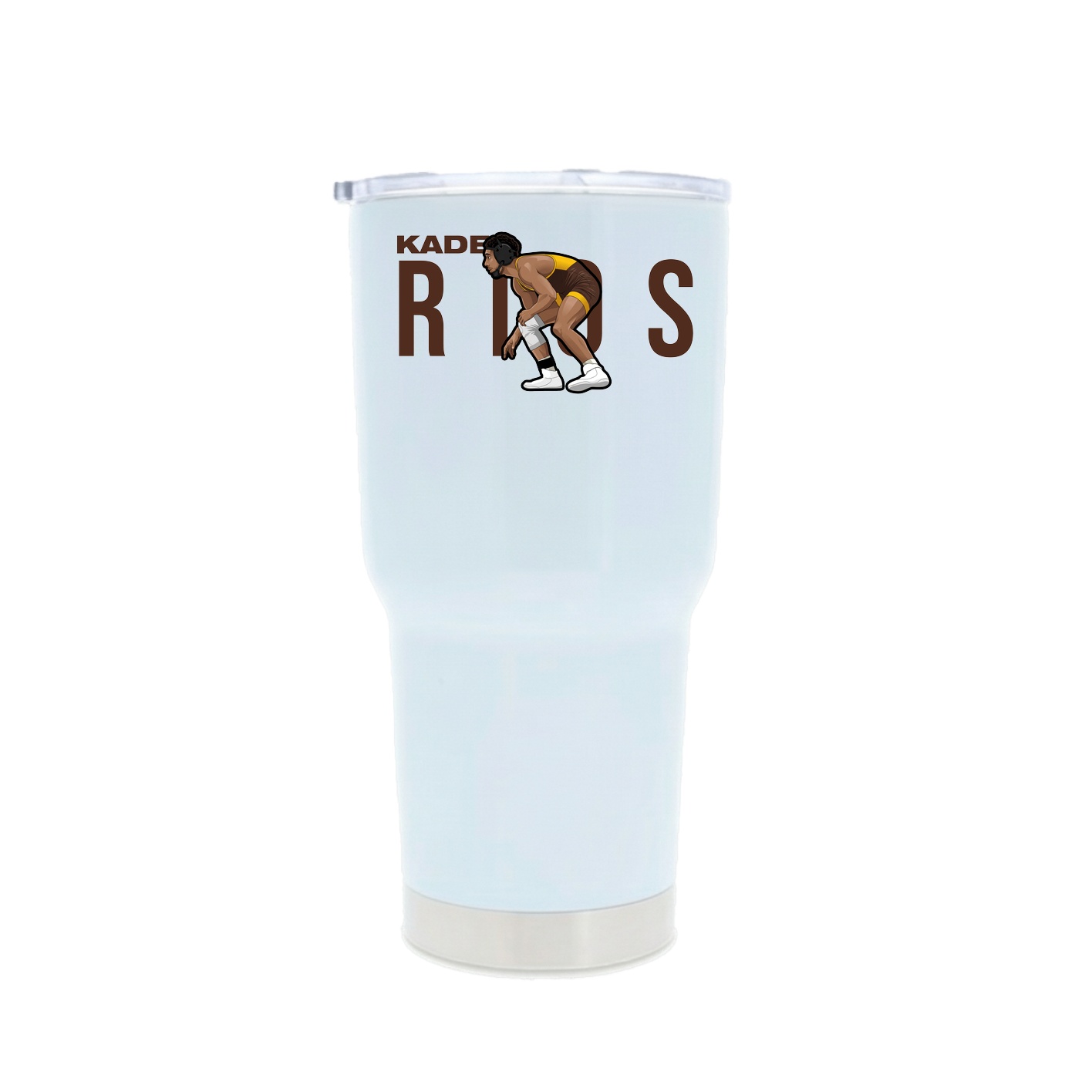 30oz Stainless Steel Tumbler — Player Name in White