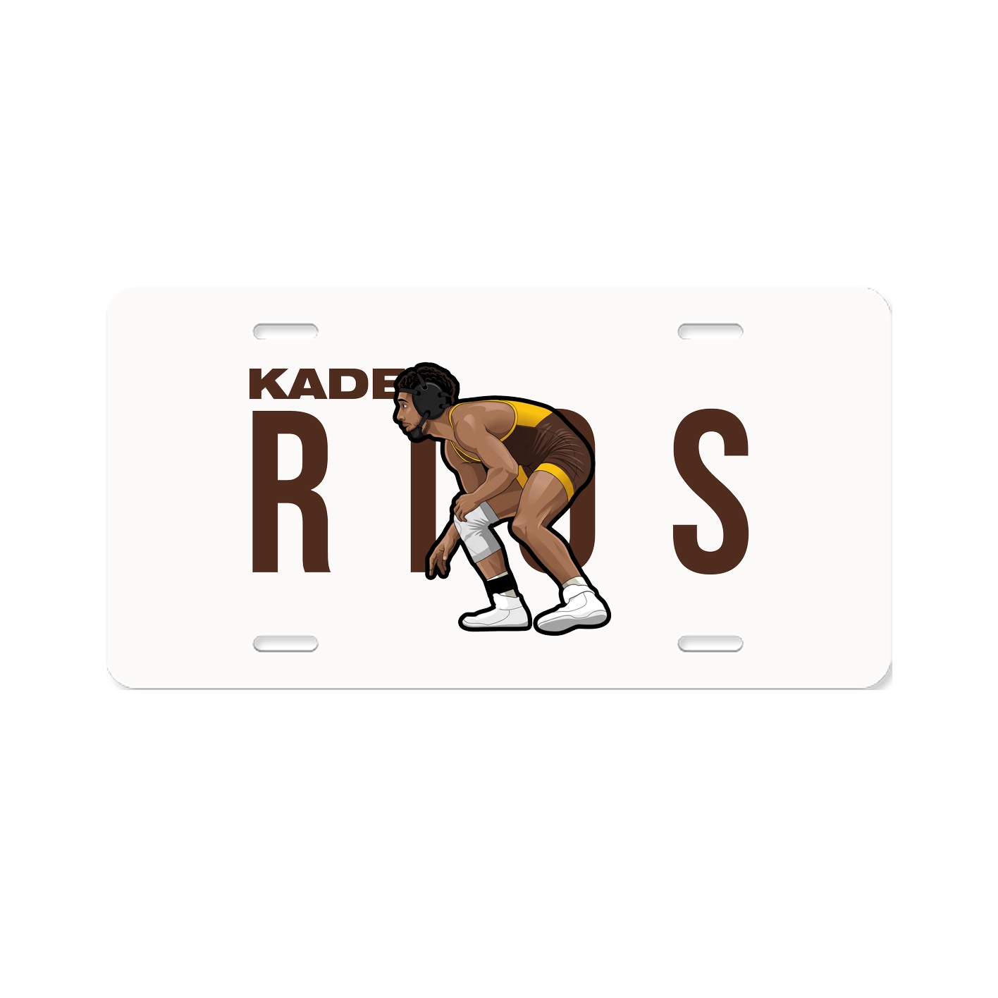 License Plate — Player Name in Classic