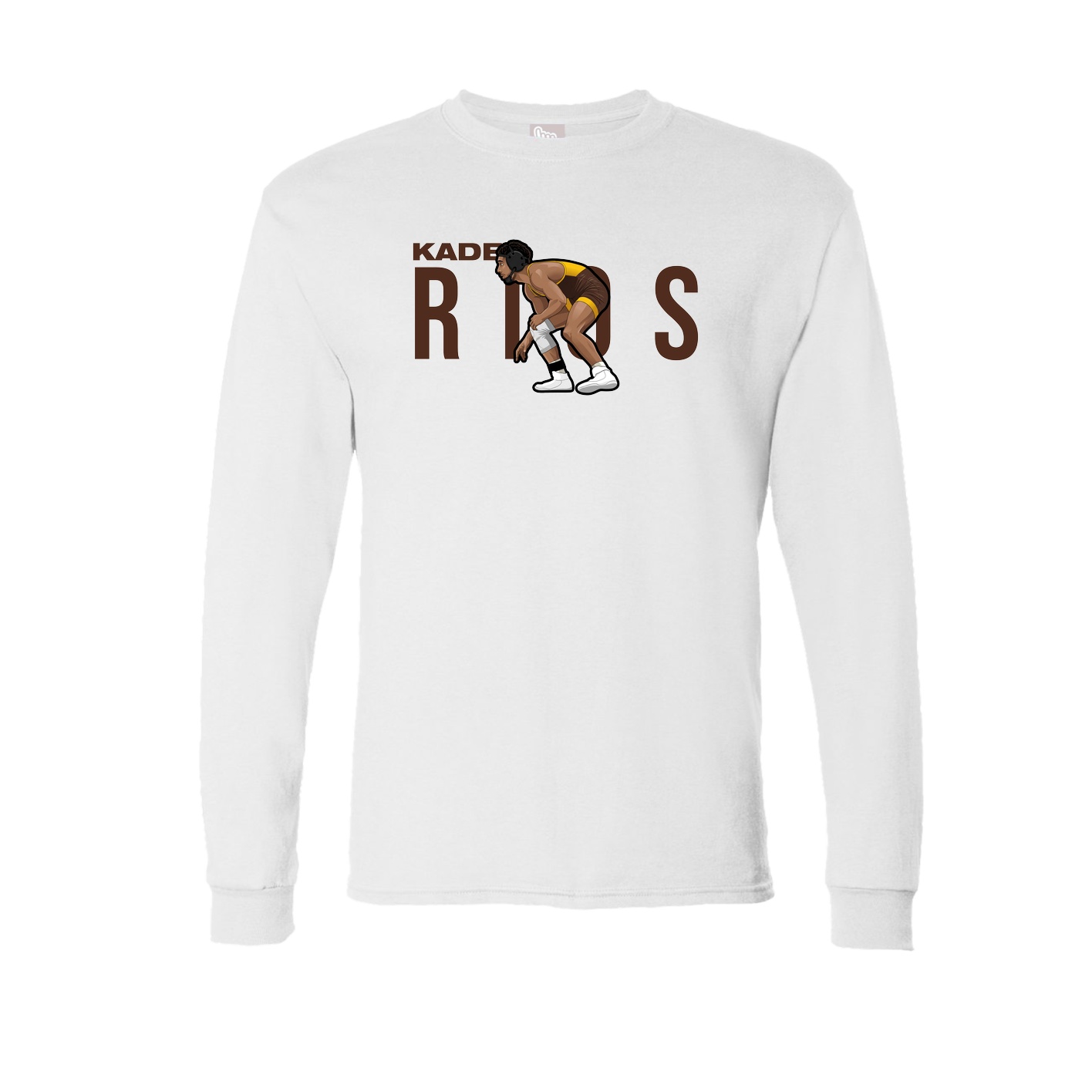 Long Sleeve Tee — Player Name in White