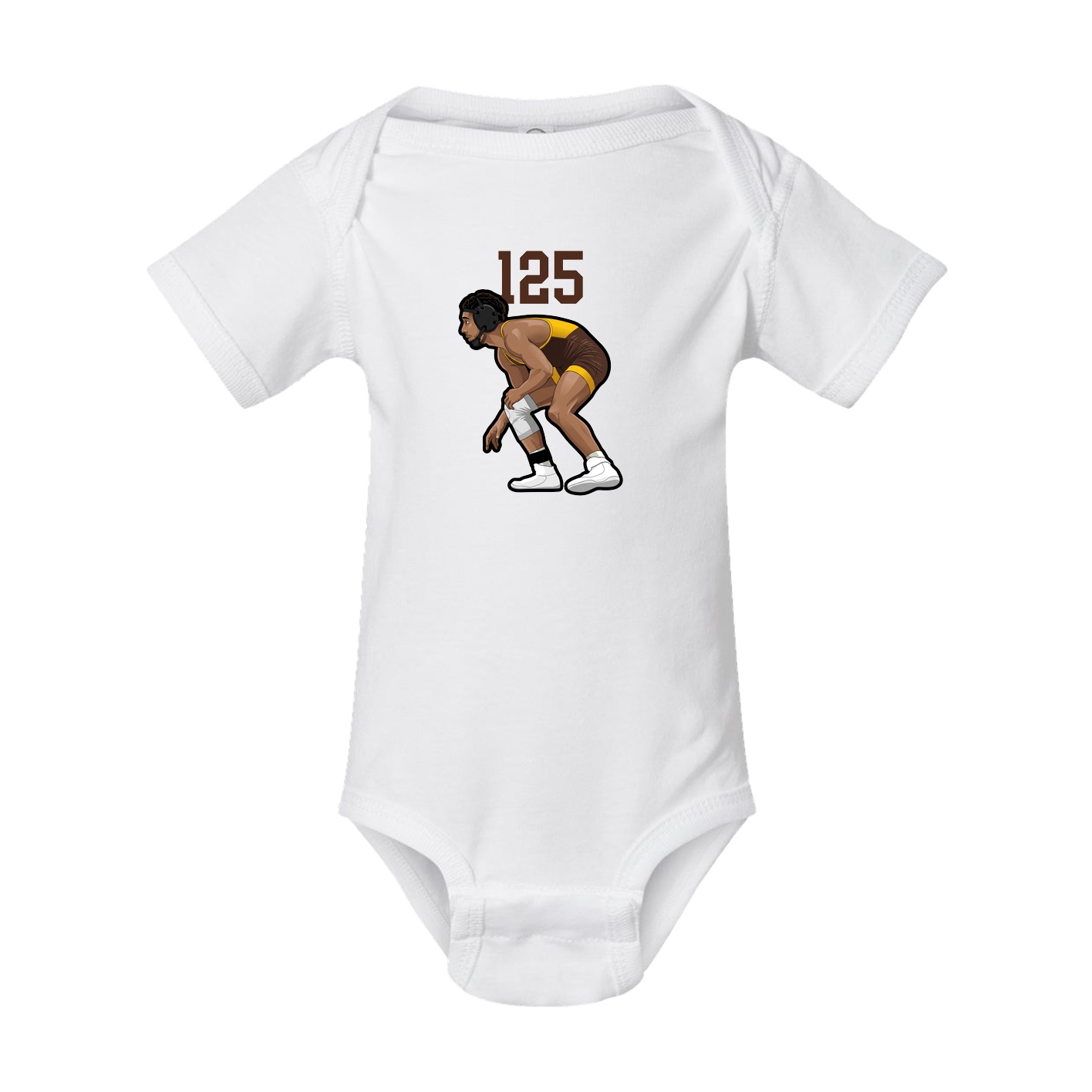 Baby Onesie — Number Top in White