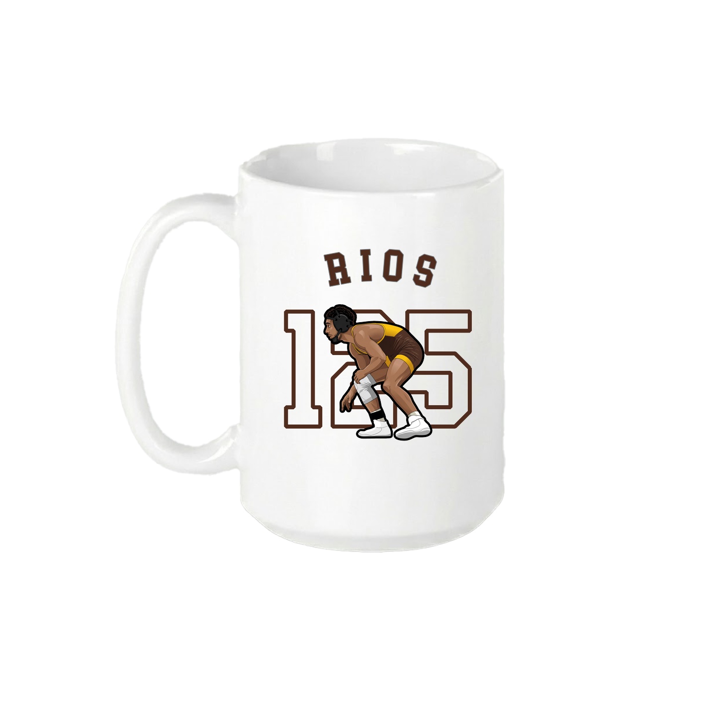 15oz Coffee Mug — Shirsey Arch in White