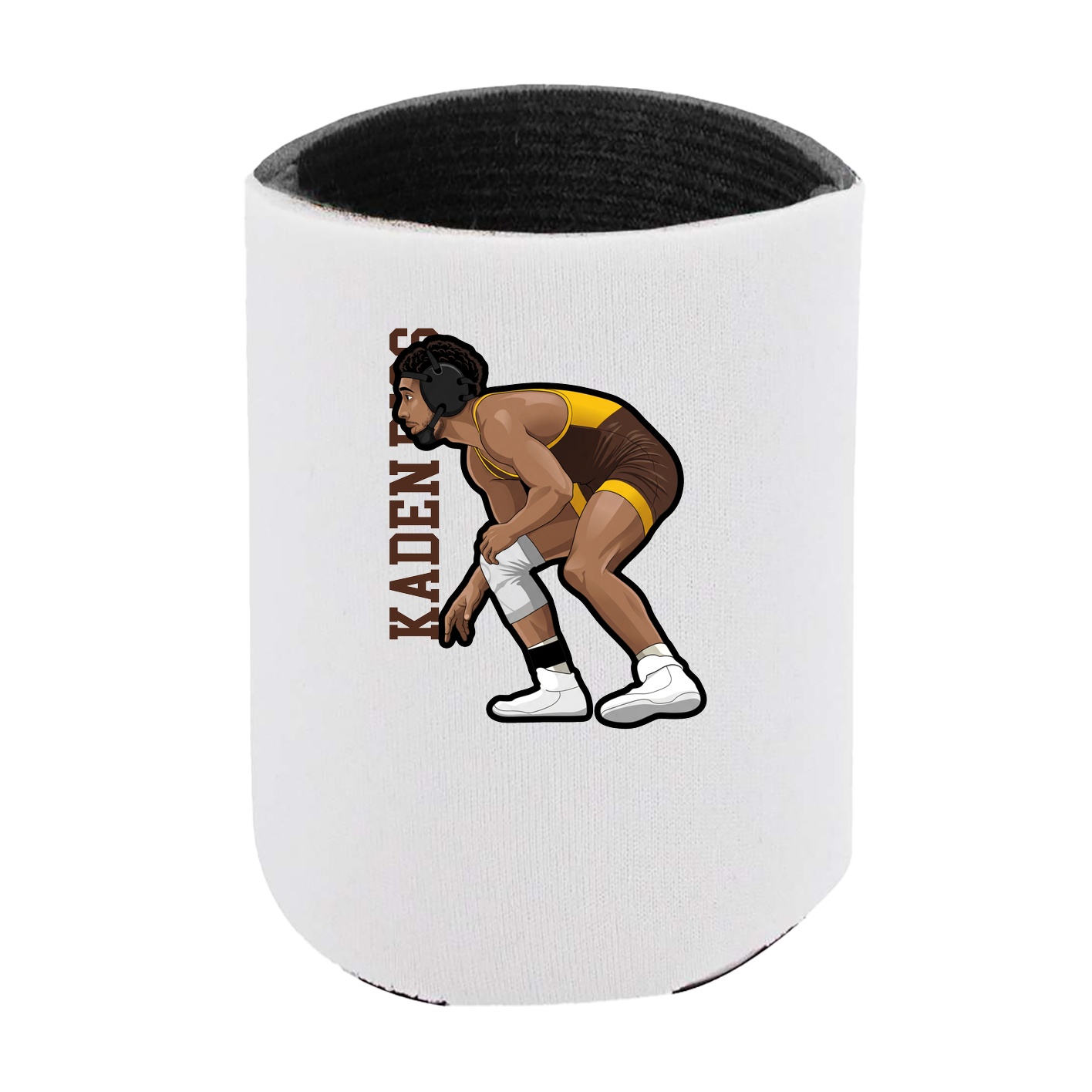 Can Holder — Name Vertical in White