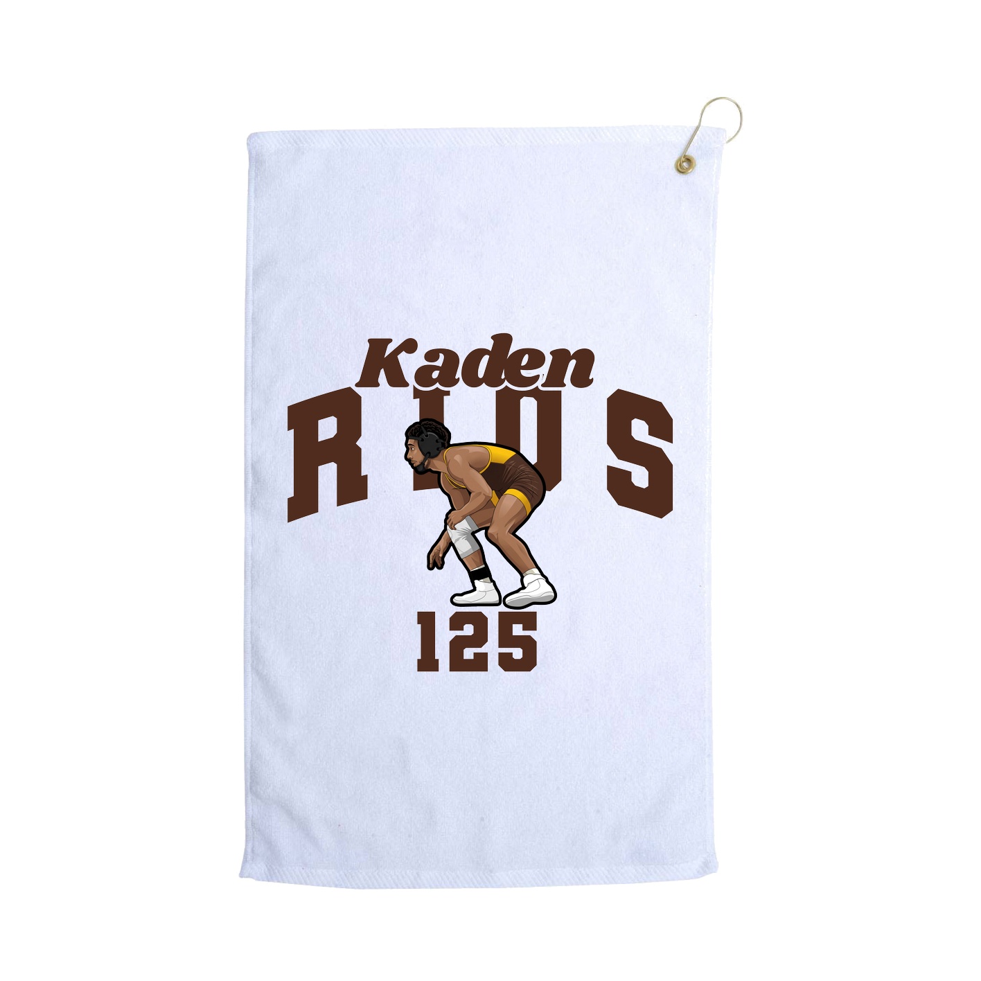 Golf Towel — Signature Arch in White