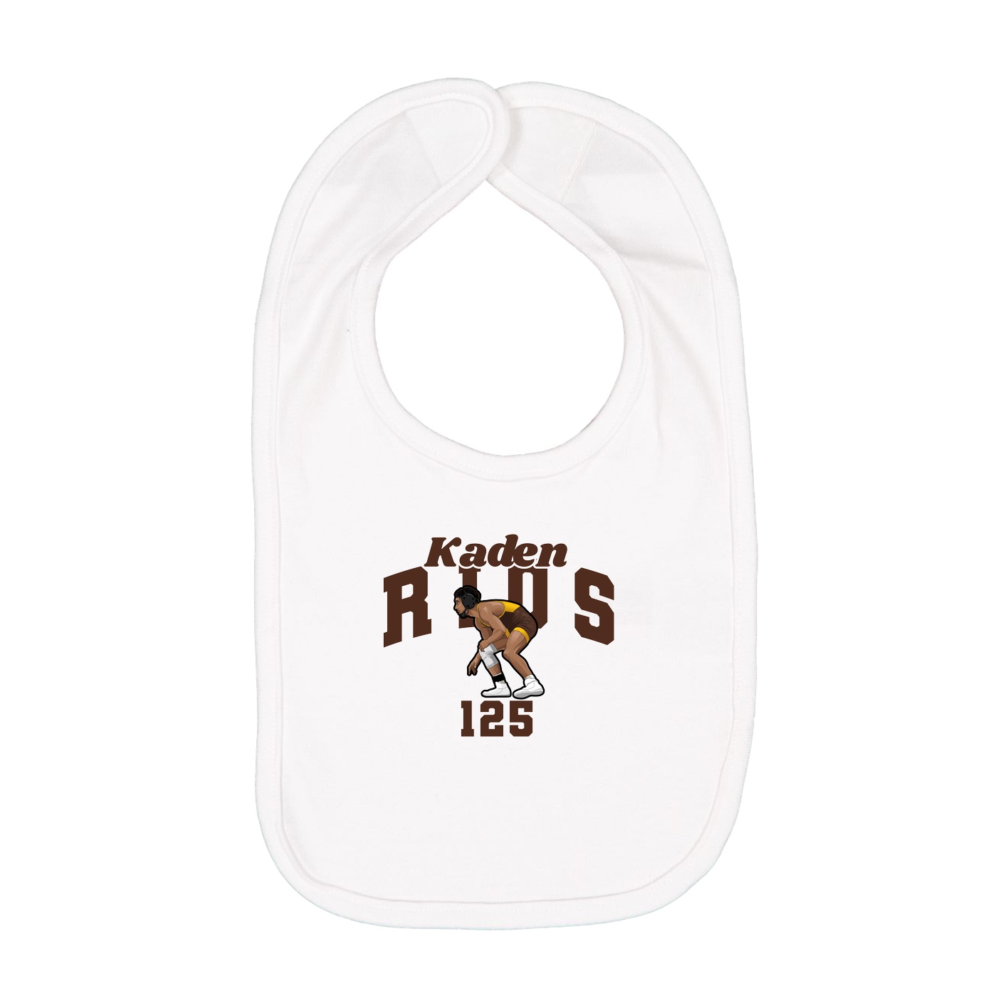 Infant Bib — Signature Arch in White