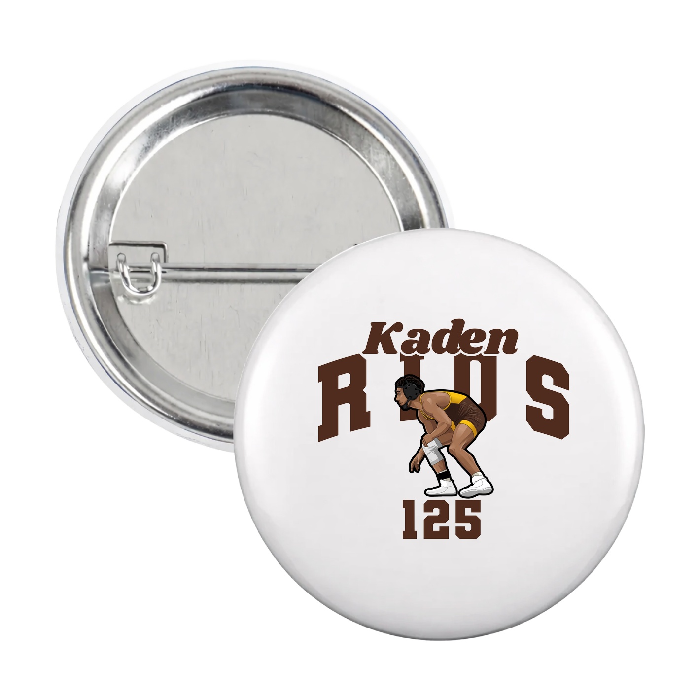 Game Day Button — Signature Arch in White