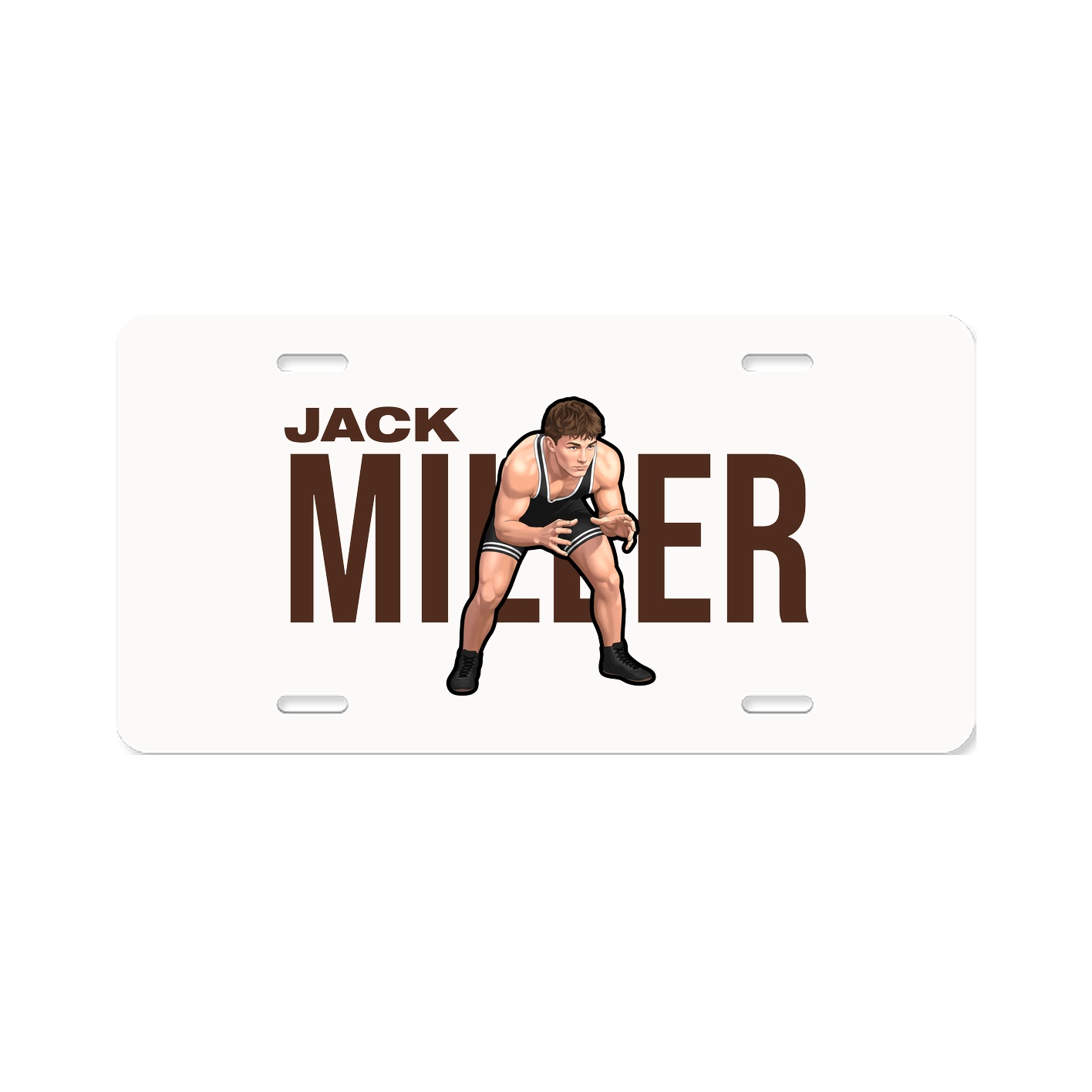 License Plate — Player Name in Classic
