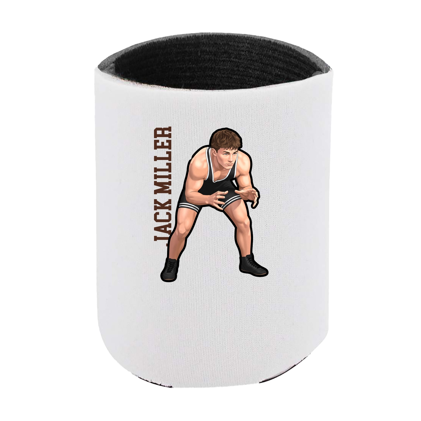 Can Holder — Name Vertical in White