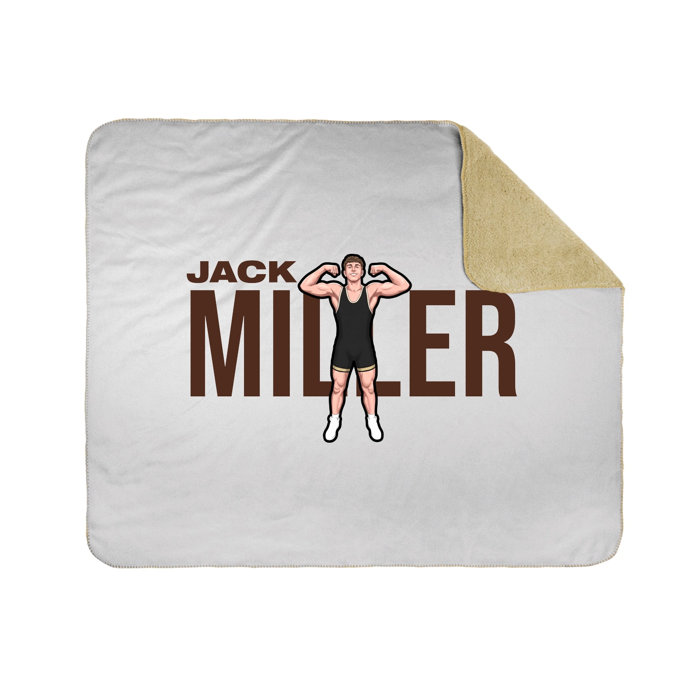 Throw Blanket — Player Name in White