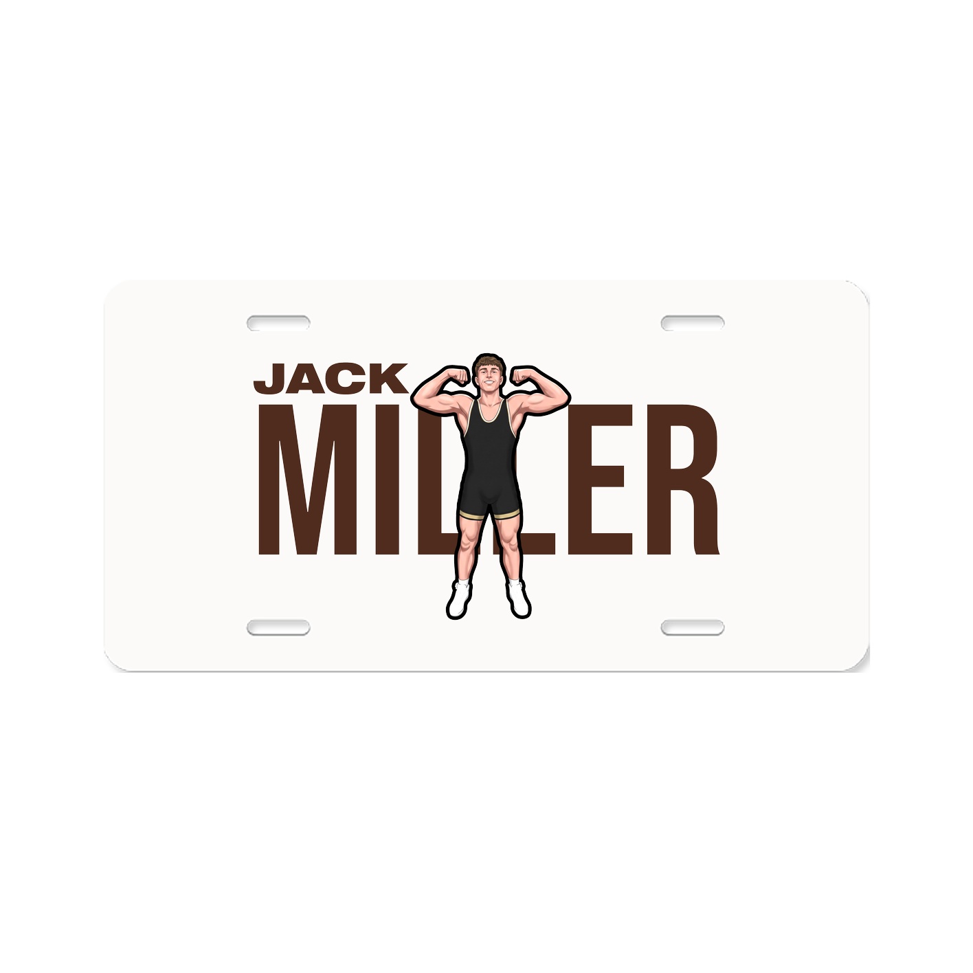 License Plate — Player Name in Classic