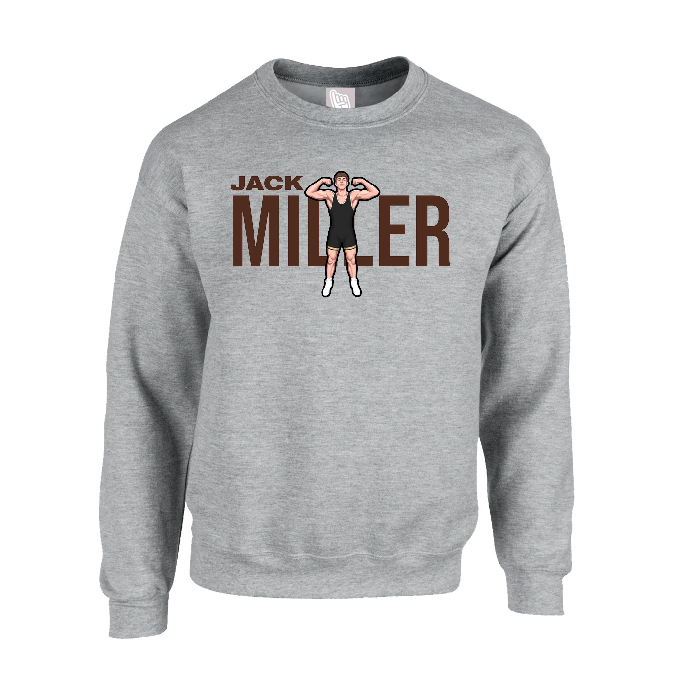 Fleece Crew — Player Name in Grey