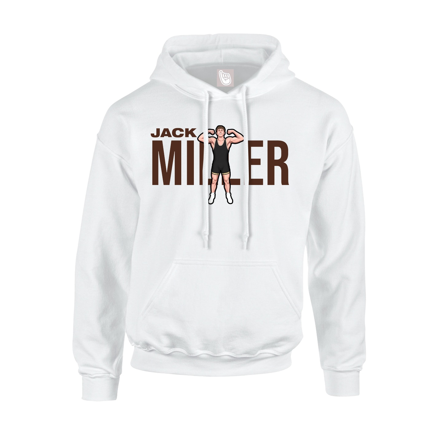 Youth Hoodie — Player Name in White