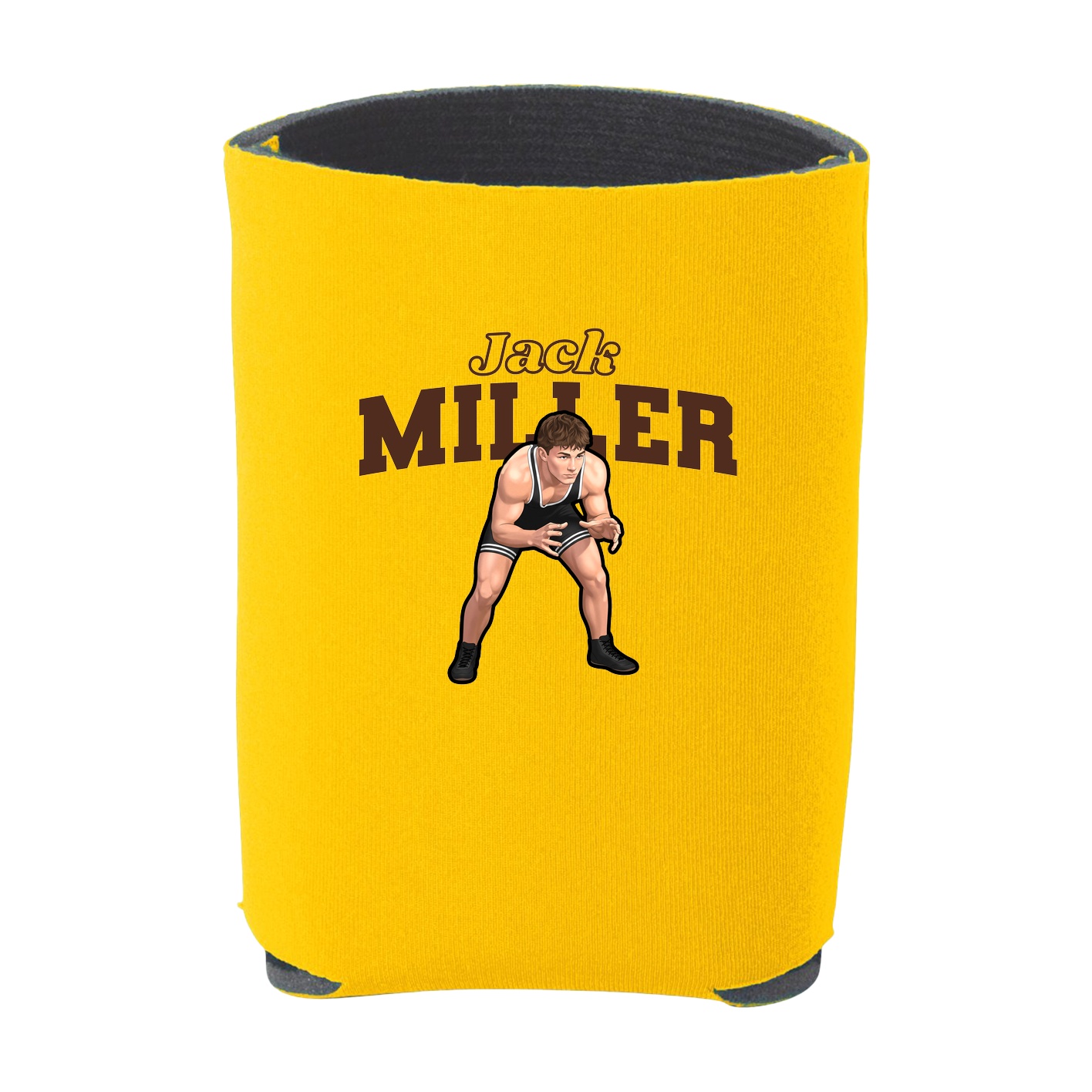 Can Holder — Name Arch in Yellow