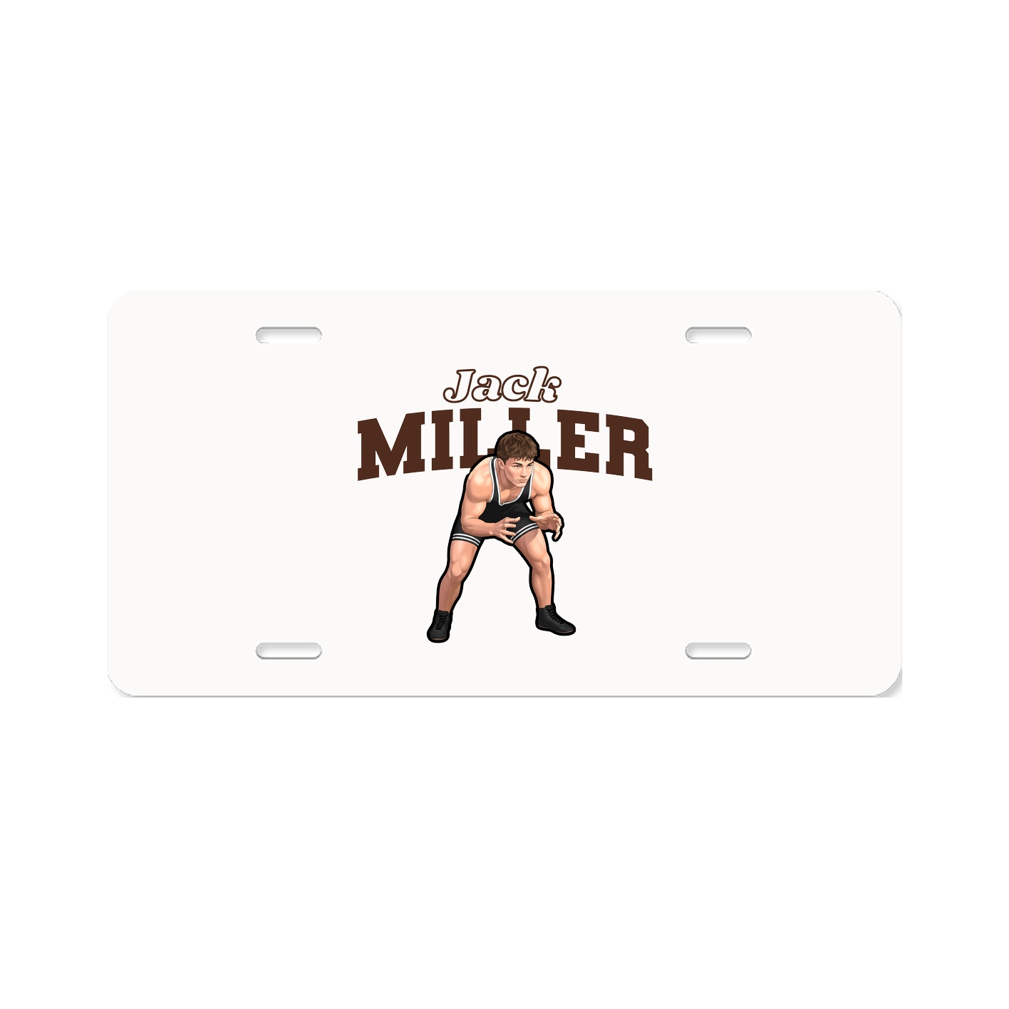 License Plate — Name Arch in Classic