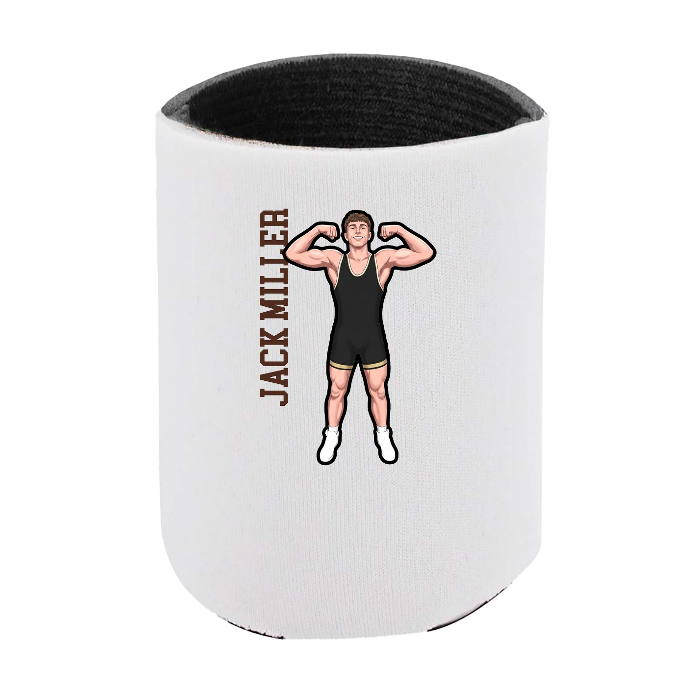 Can Holder — Name Vertical in White