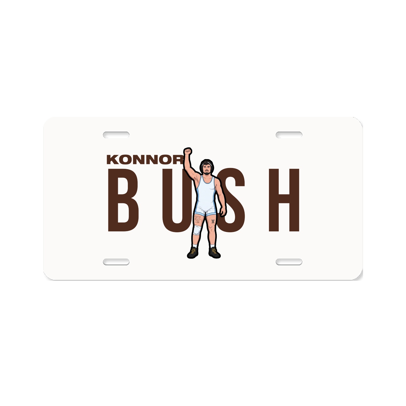 License Plate — Player Name in Classic