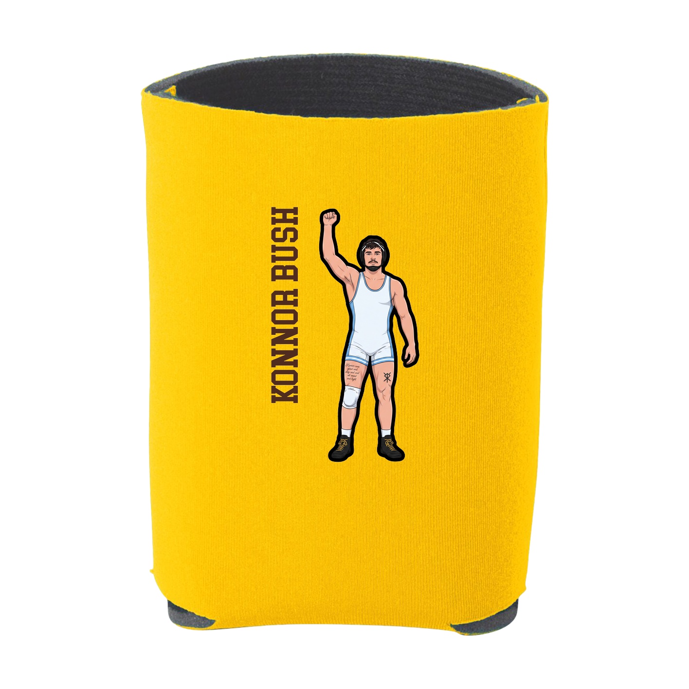 Can Holder — Name Vertical in Yellow