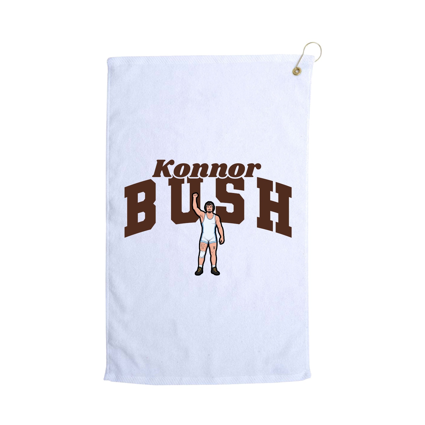 Golf Towel — Signature Arch in White