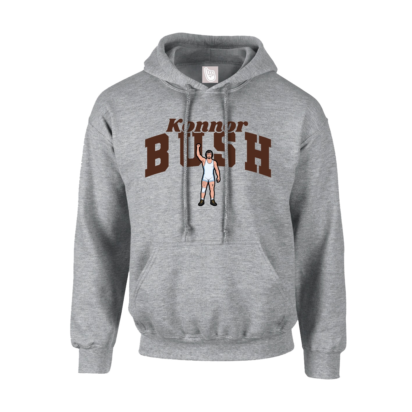 Hoodie — Signature Arch in Grey