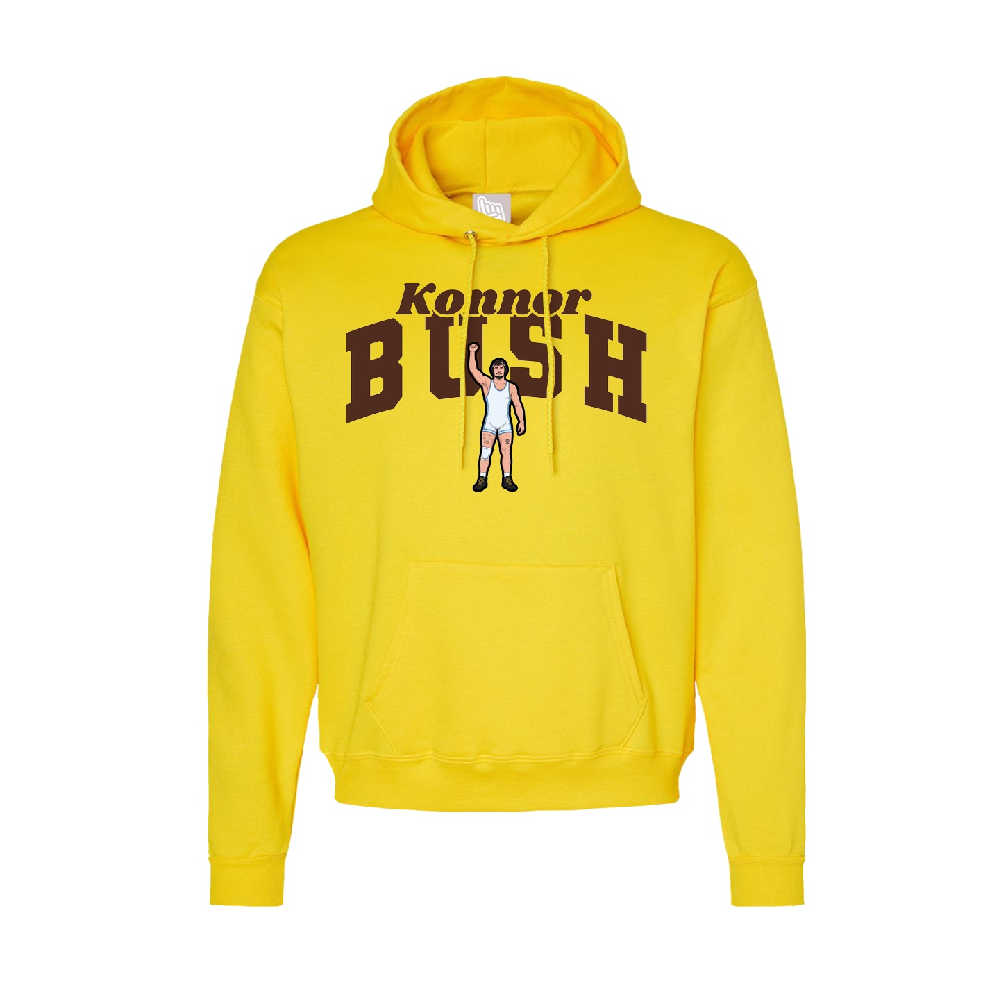 Hoodie — Signature Arch in Yellow