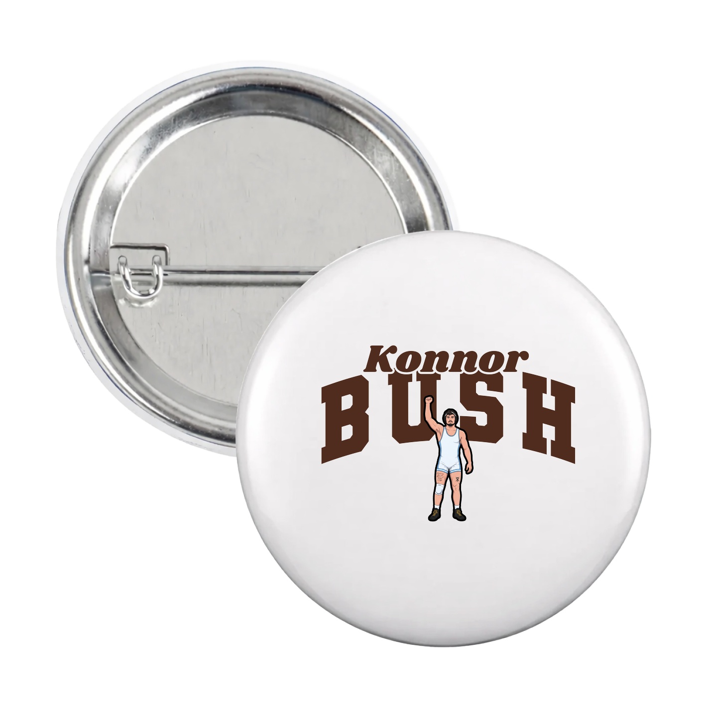 Game Day Button — Signature Arch in White