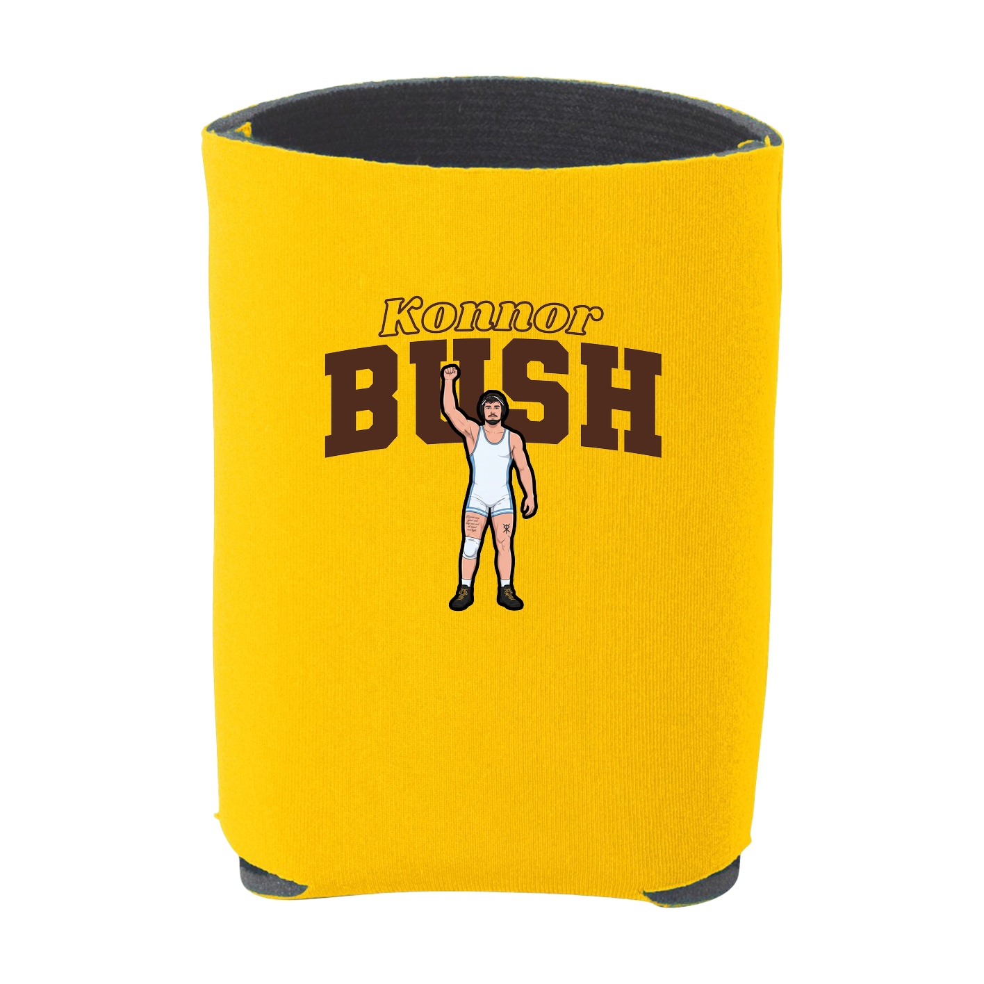 Can Holder — Name Arch in Yellow