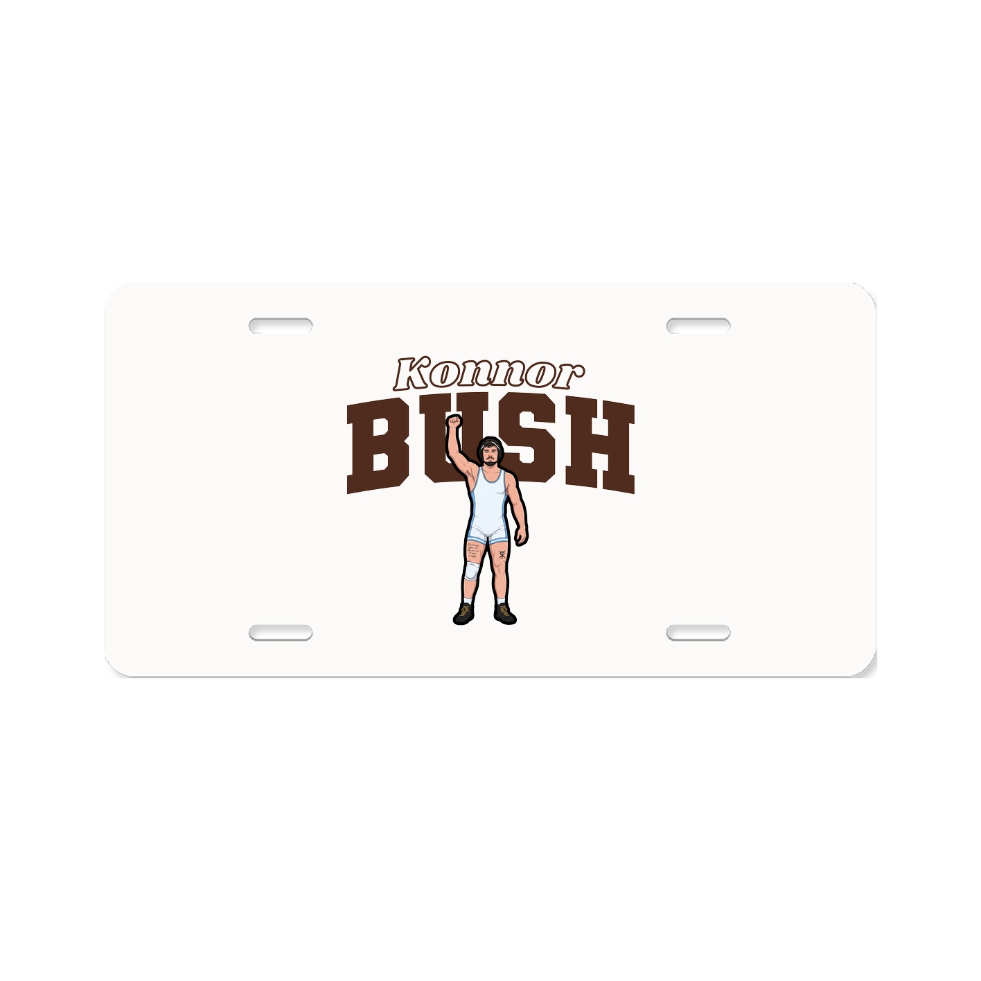 License Plate — Name Arch in Classic