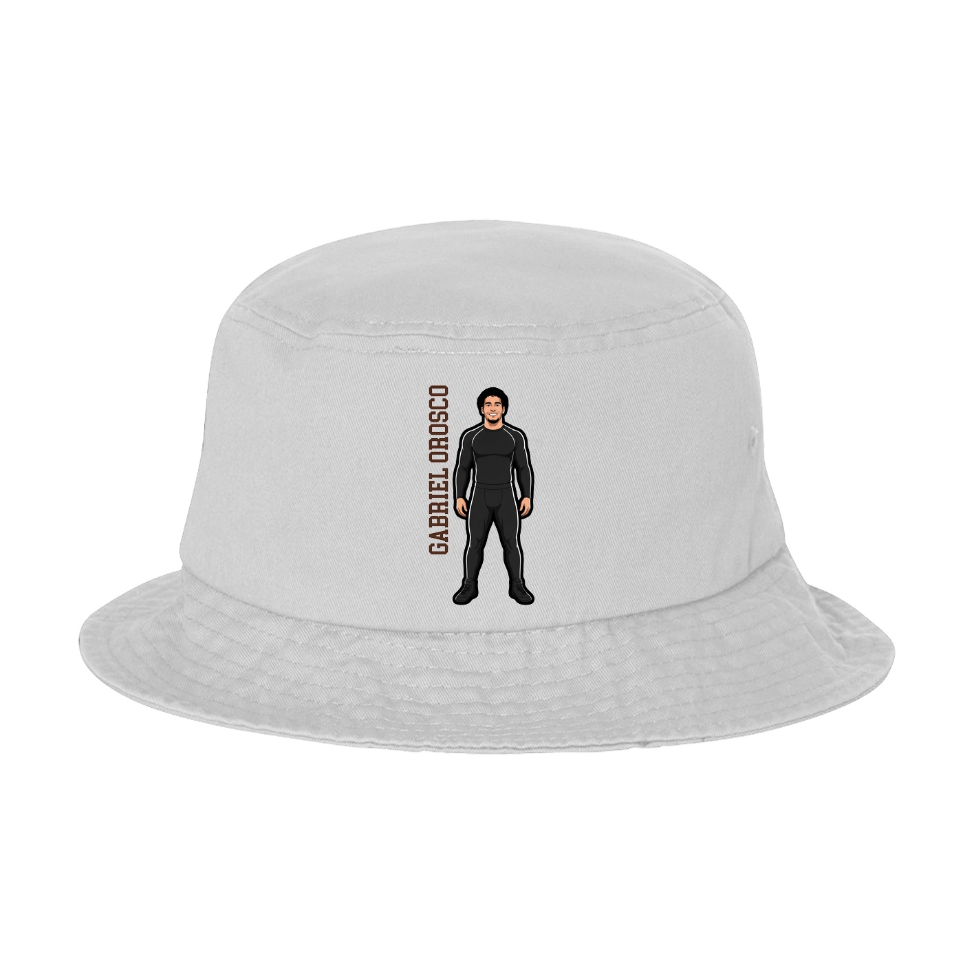 Bucket Cap — Name Vertical in White