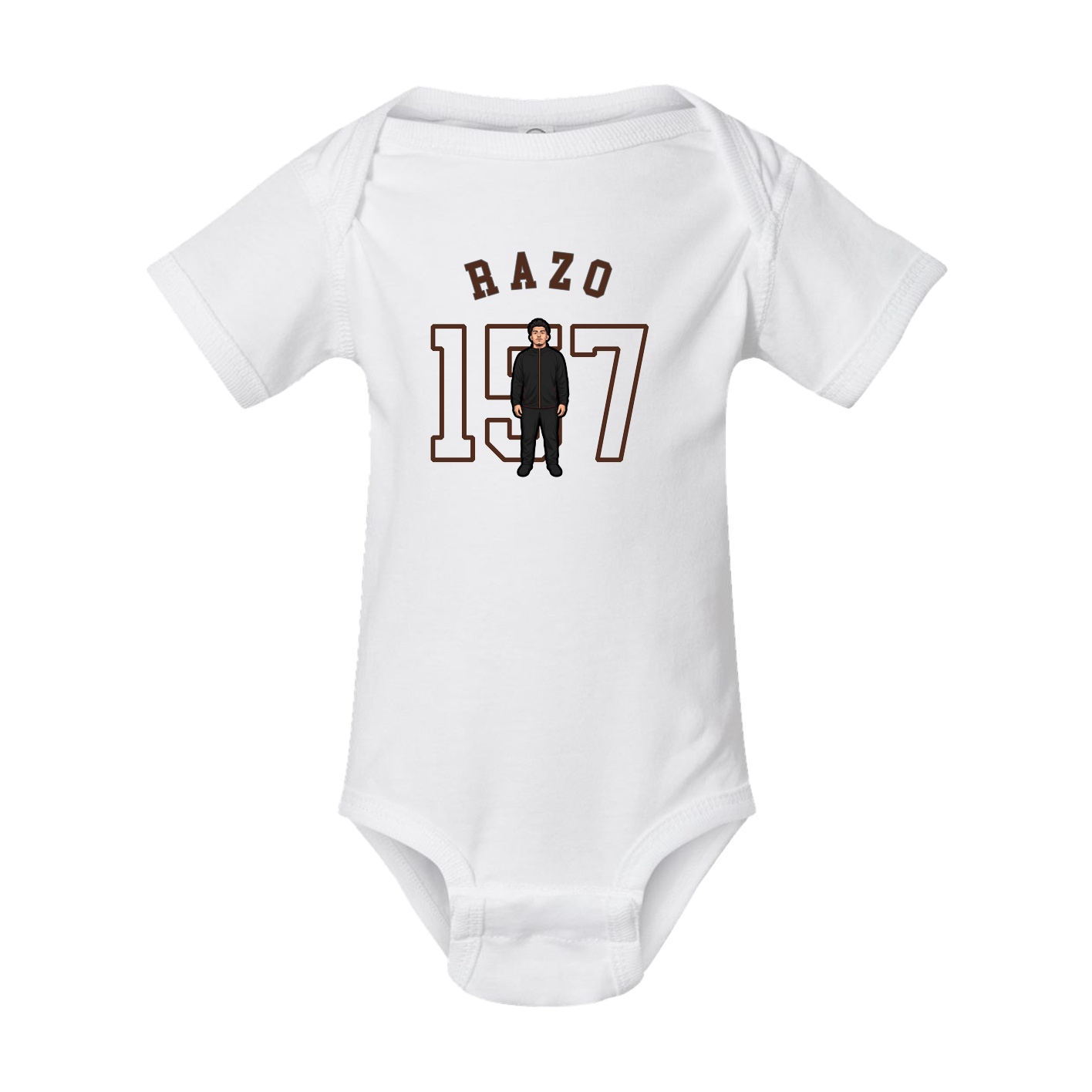 Baby Onesie — Shirsey Arch in White