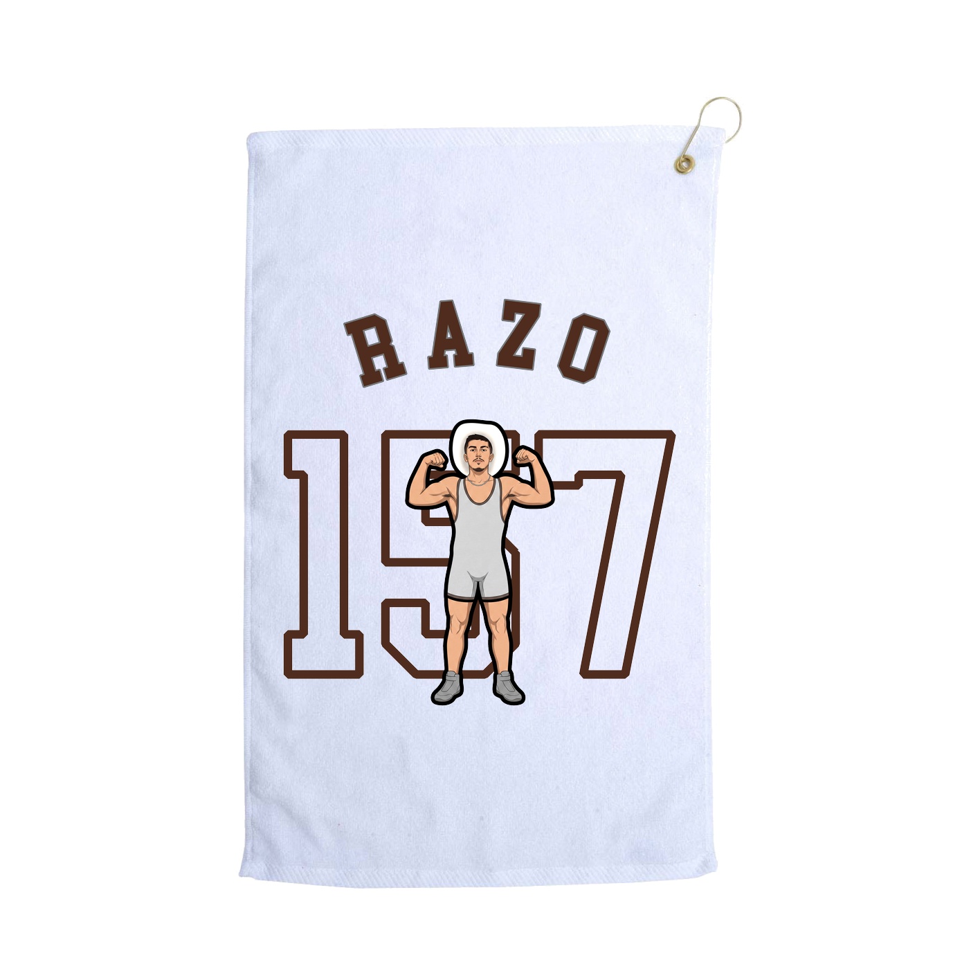 Golf Towel — Shirsey Arch in White